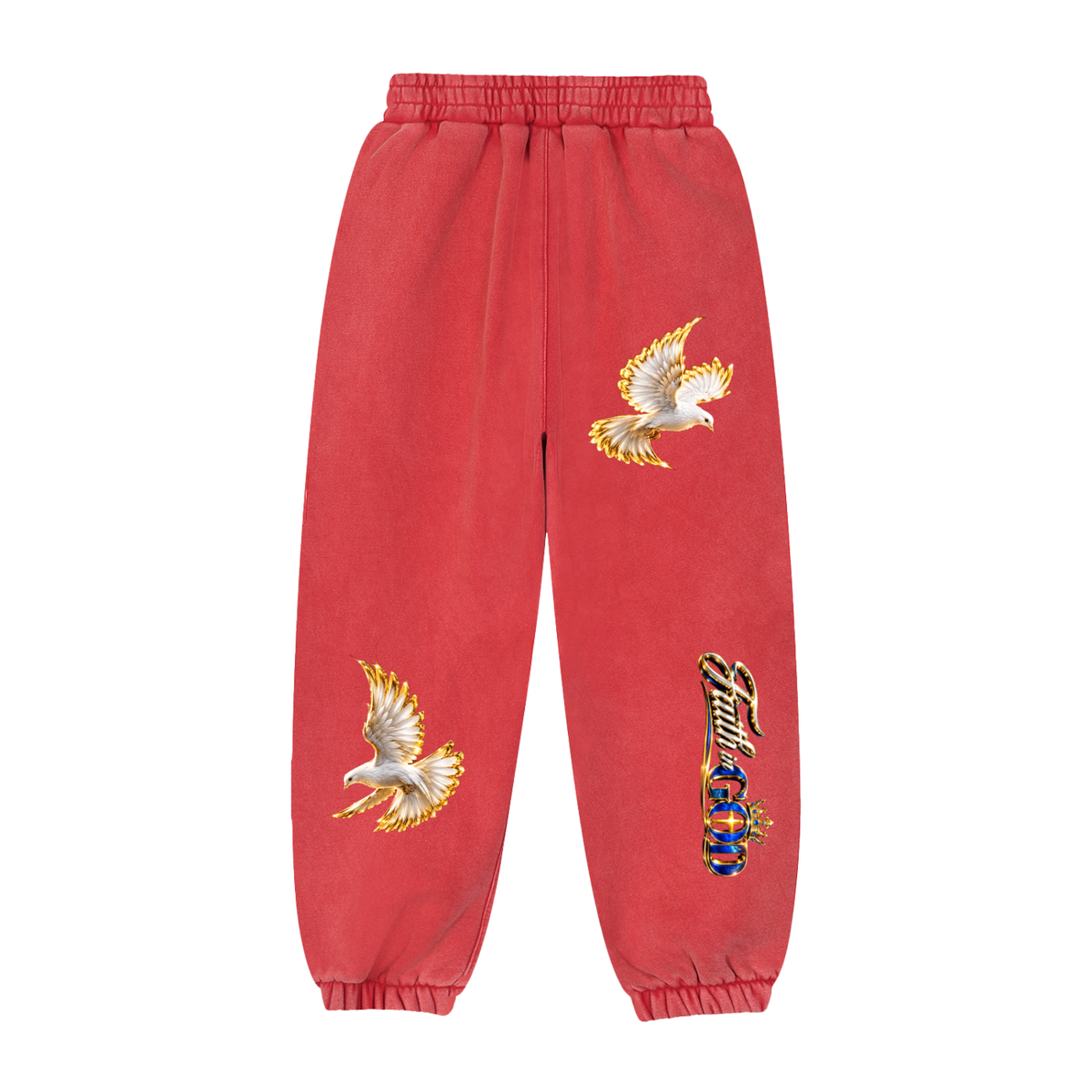 “JESUS IS KING” Fleeced Jogger Sweatpants