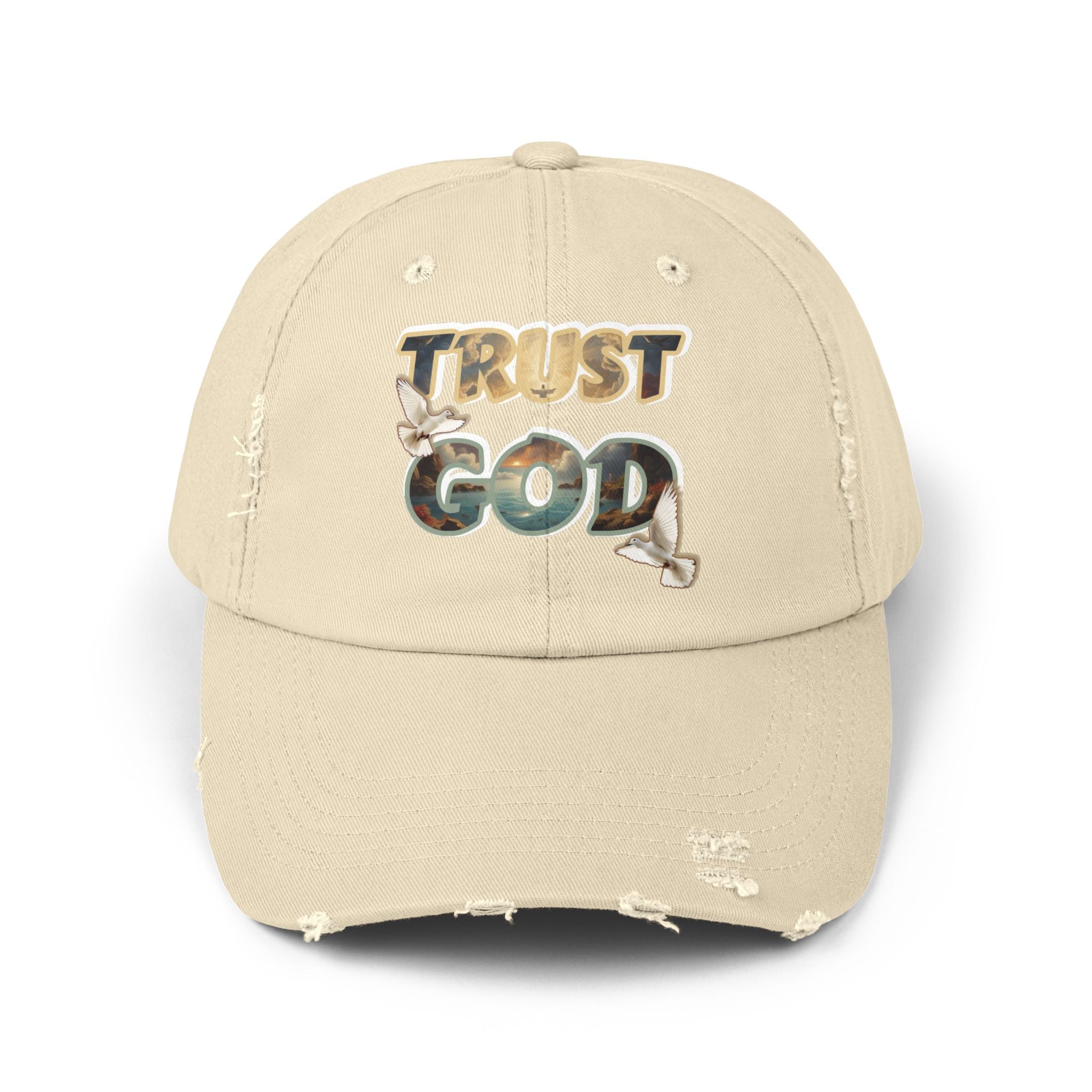 “TRUST GOD” Distressed Hat