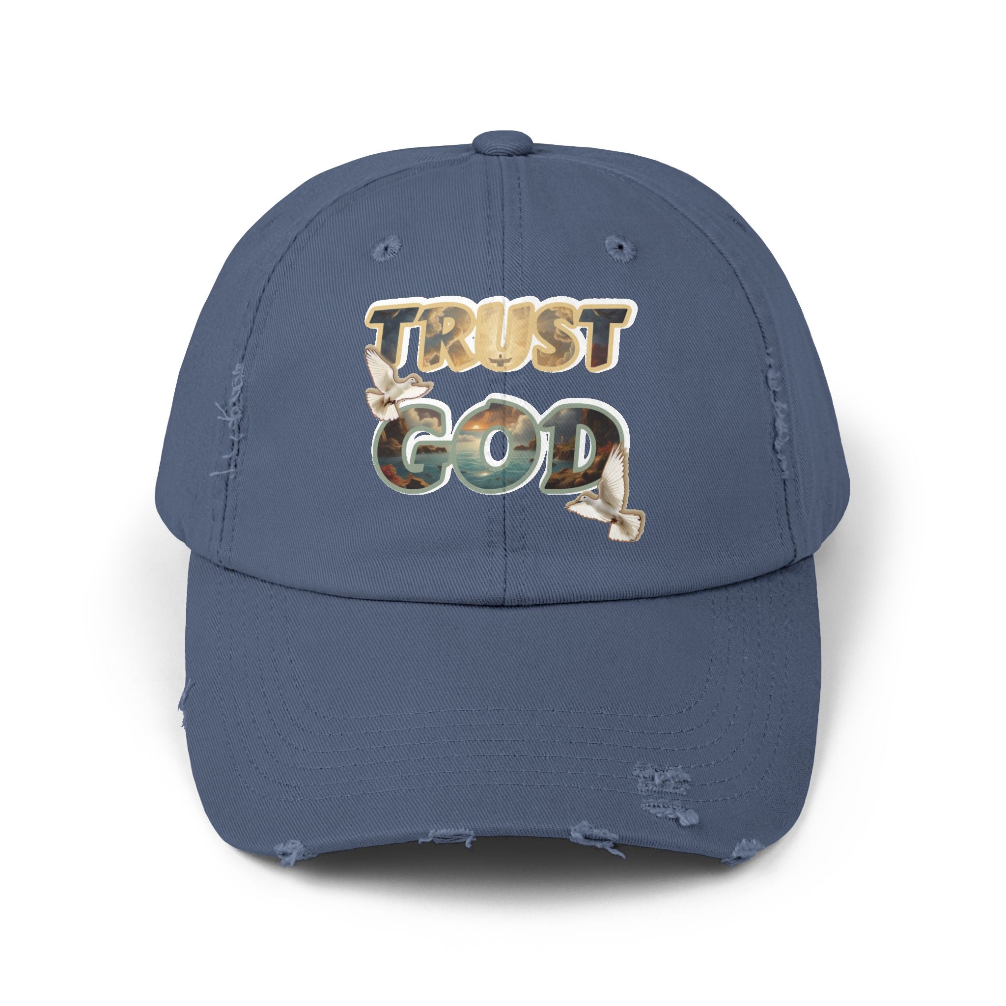 “TRUST GOD” Distressed Hat