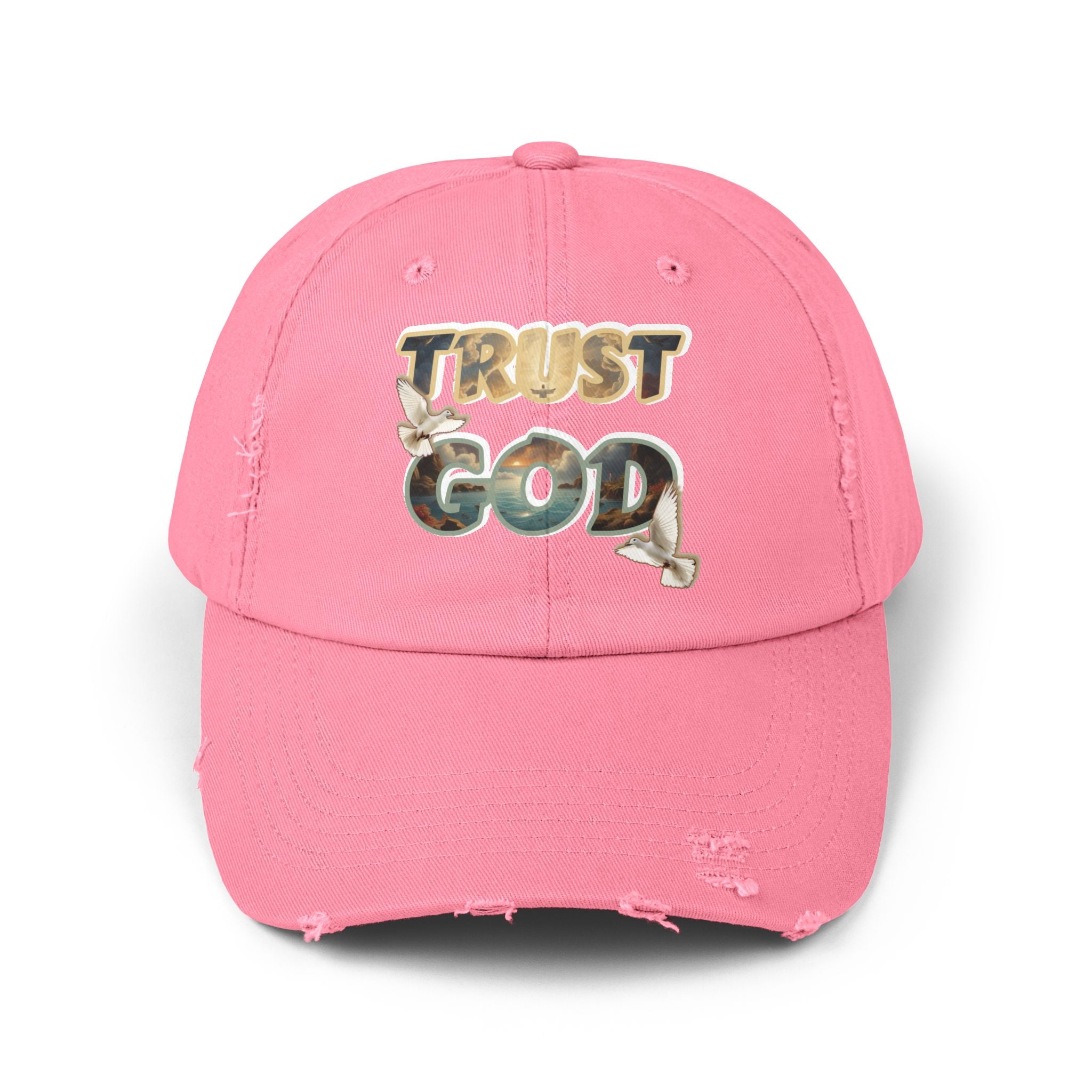 “TRUST GOD” Distressed Hat