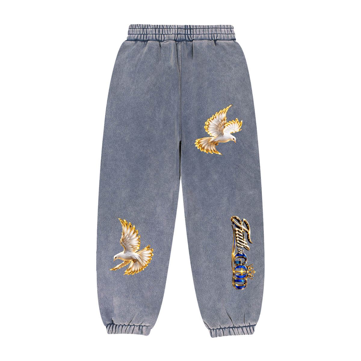 “JESUS IS KING” Fleeced Jogger Sweatpants