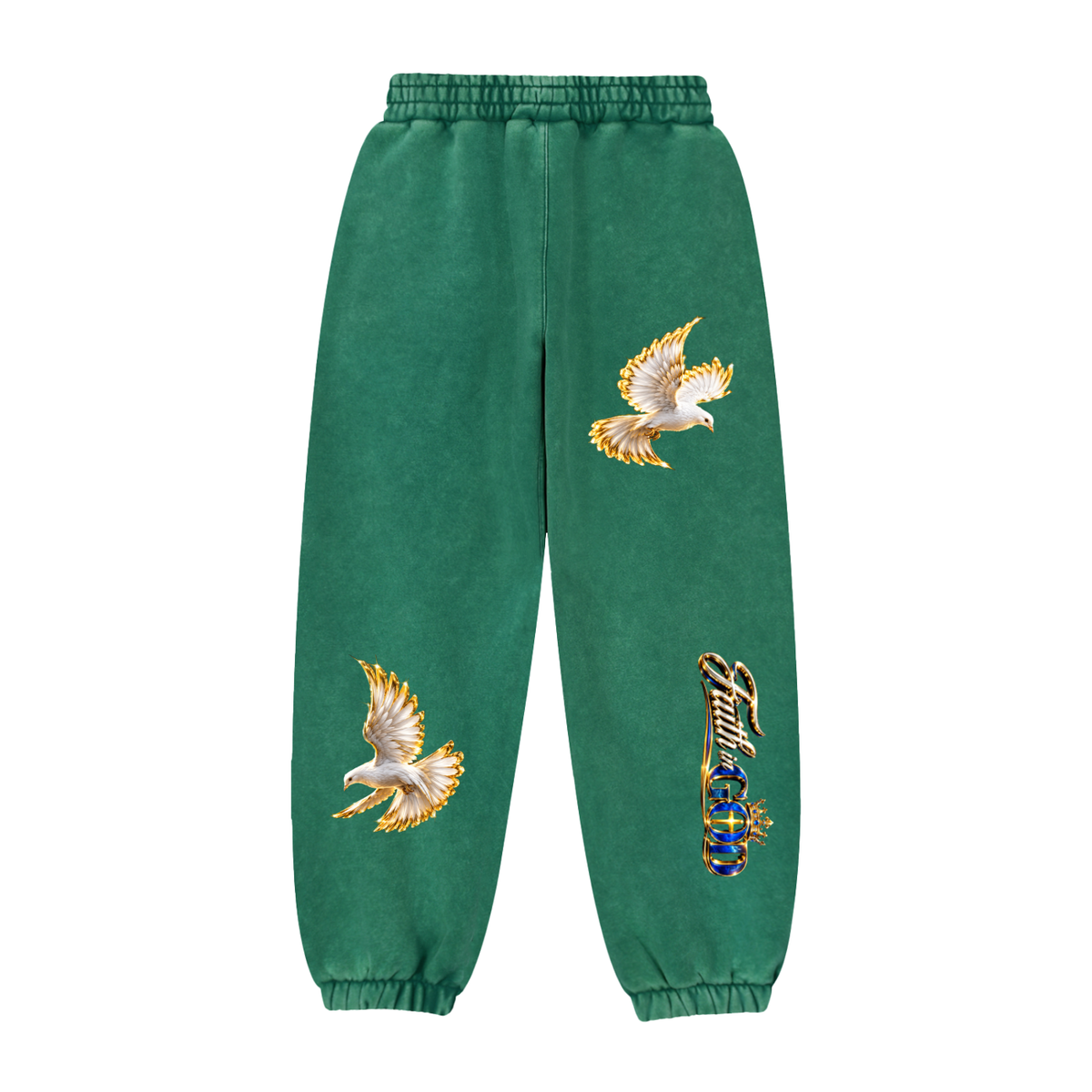 “JESUS IS KING” Fleeced Jogger Sweatpants