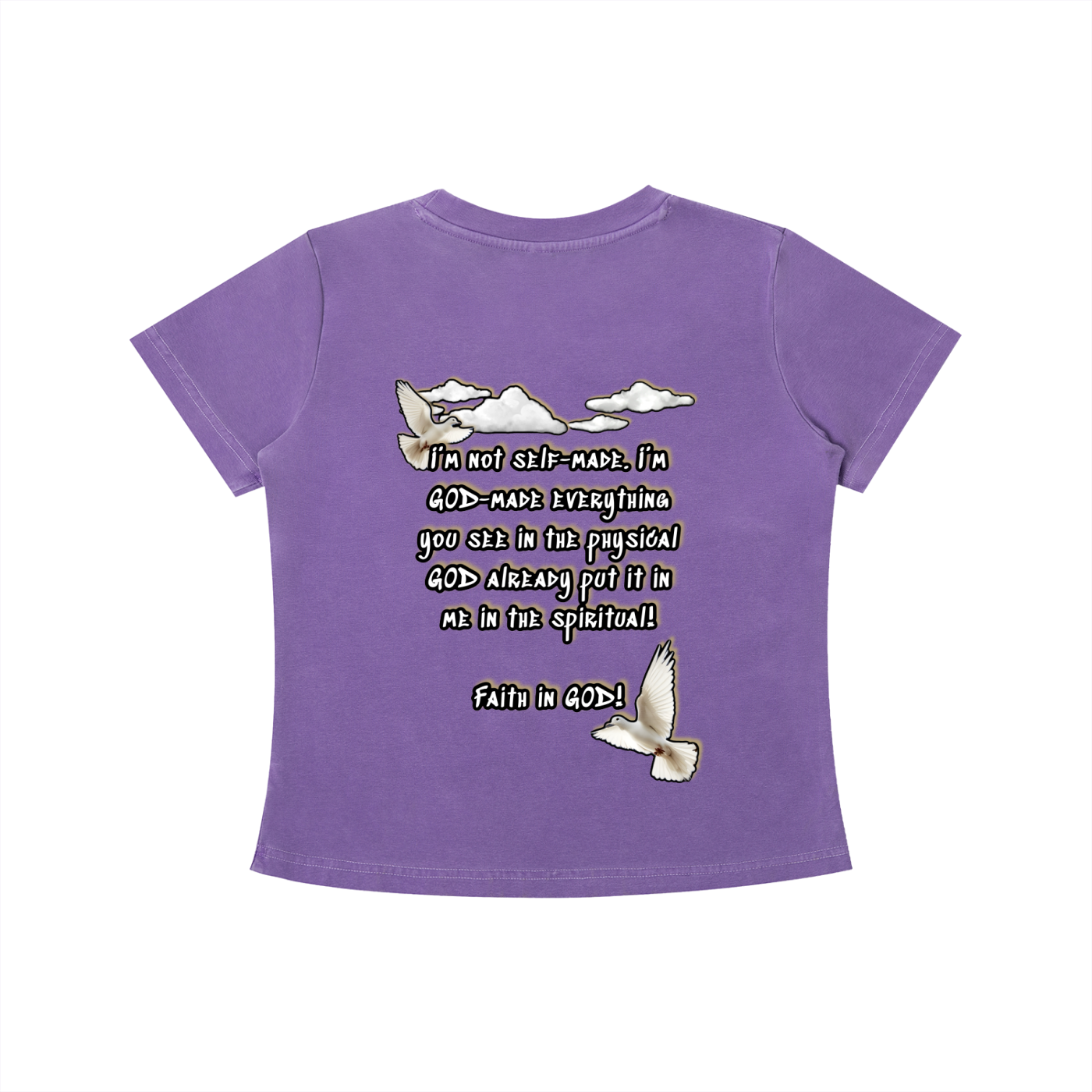 Women’s Faith in GOD Vintage Wash Slim Fit T-shirt