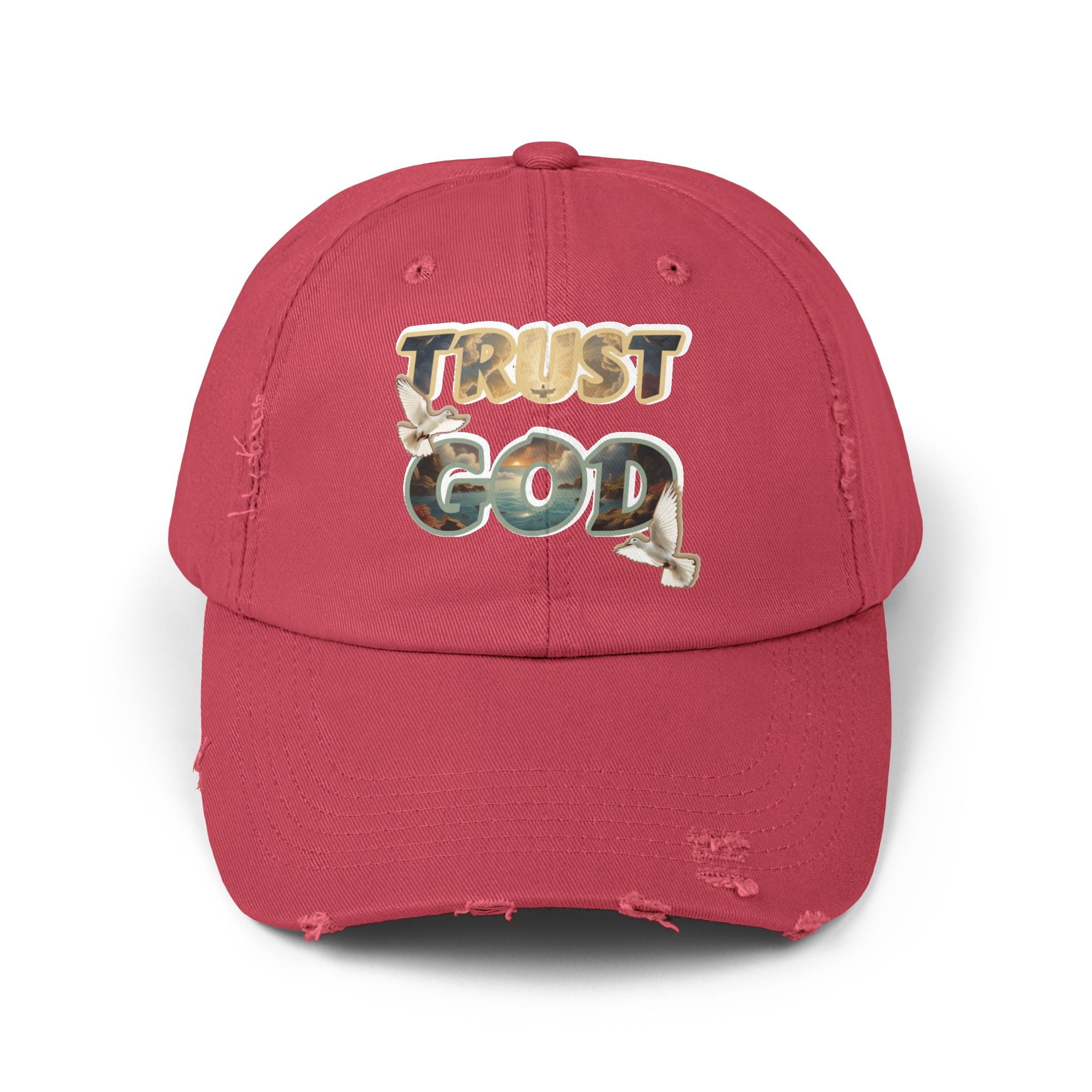 “TRUST GOD” Distressed Hat