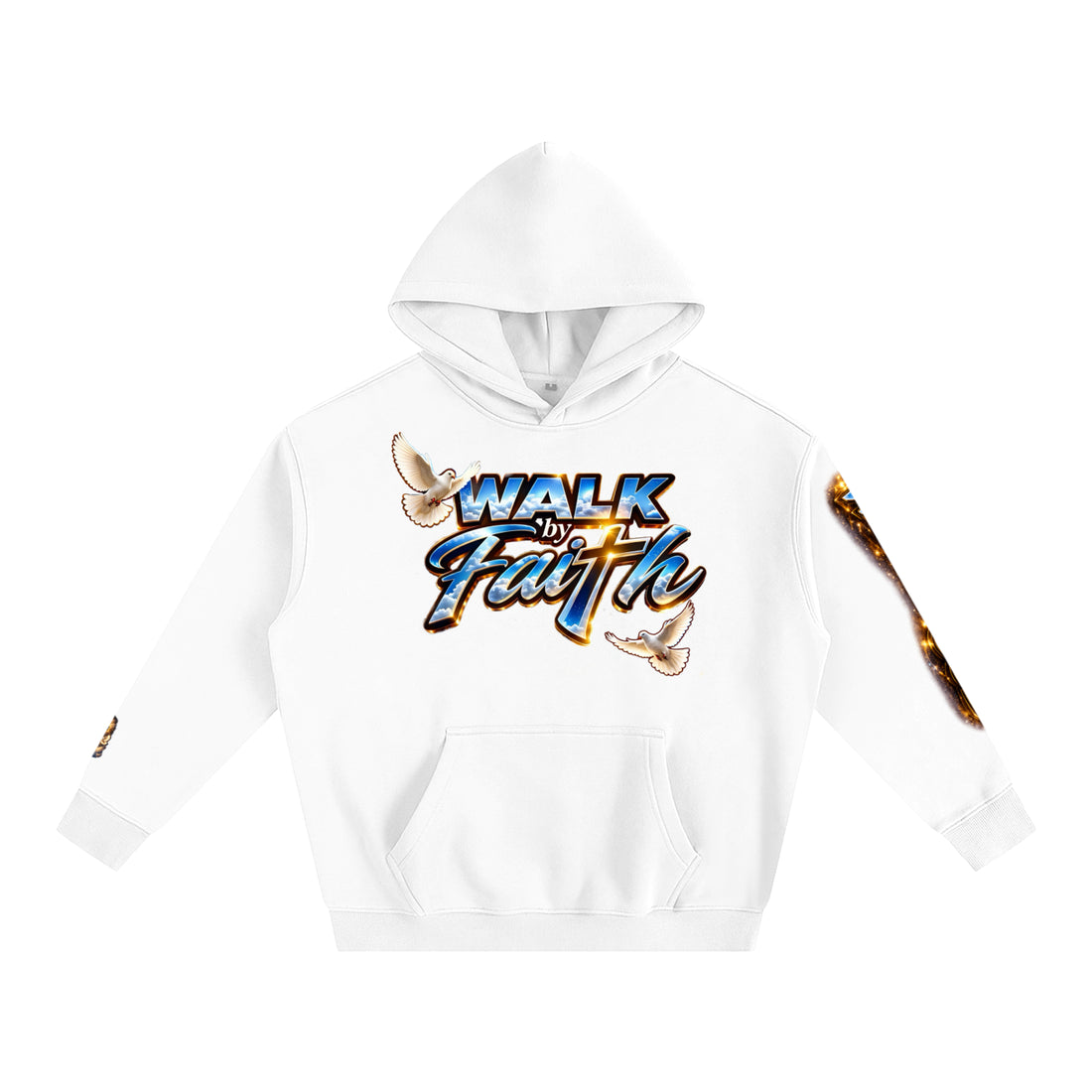 Woman of GOD Walk by Faith Oversize Fleeced Hoodie