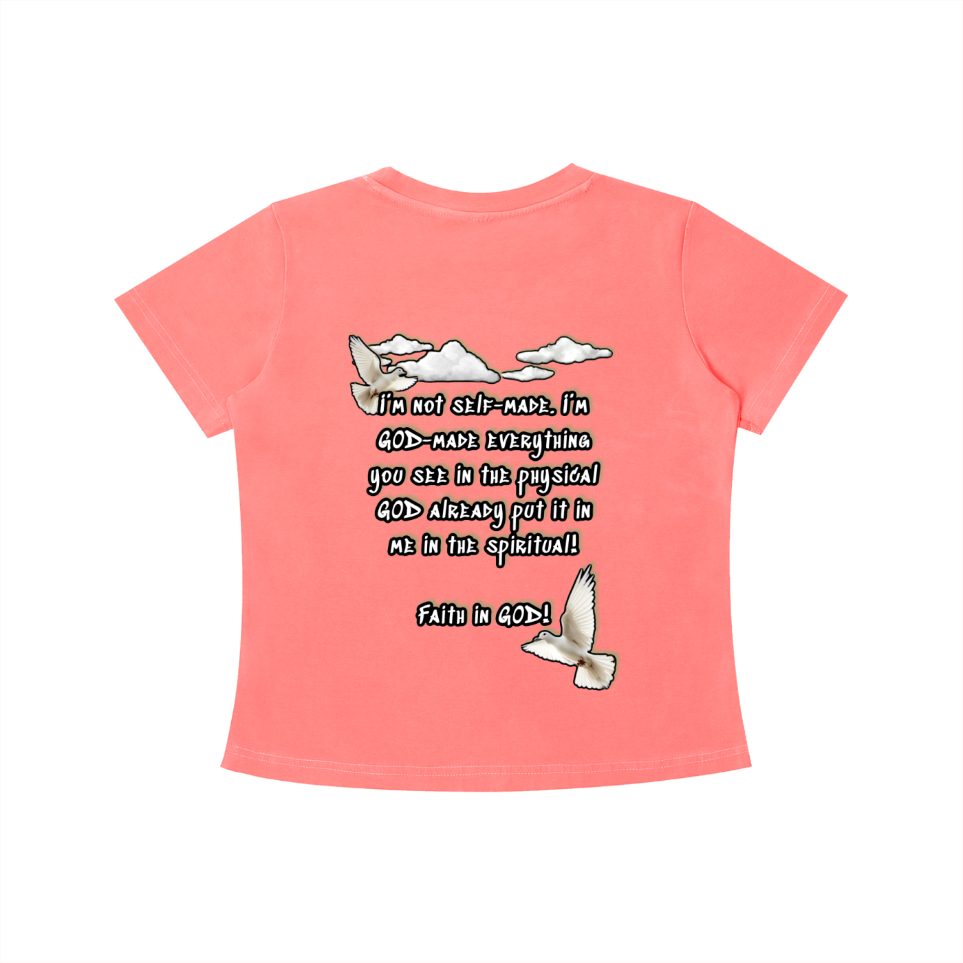 Women’s Faith in GOD Vintage Wash Slim Fit T-shirt