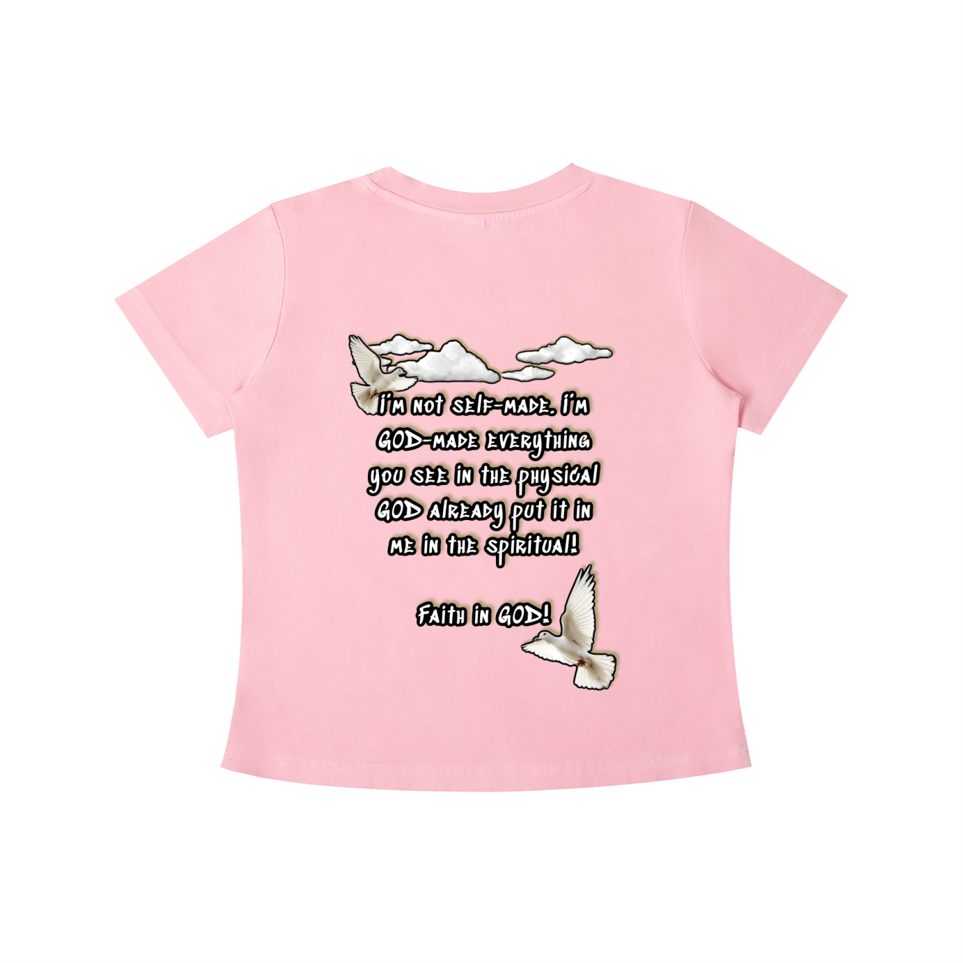 Women’s Faith in GOD Vintage Wash Slim Fit T-shirt