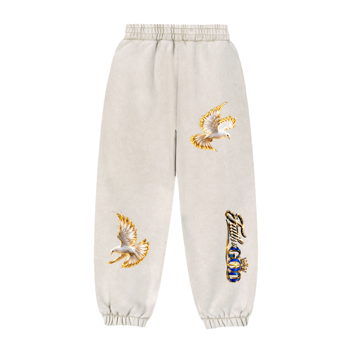 “JESUS IS KING” Fleeced Jogger Sweatpants