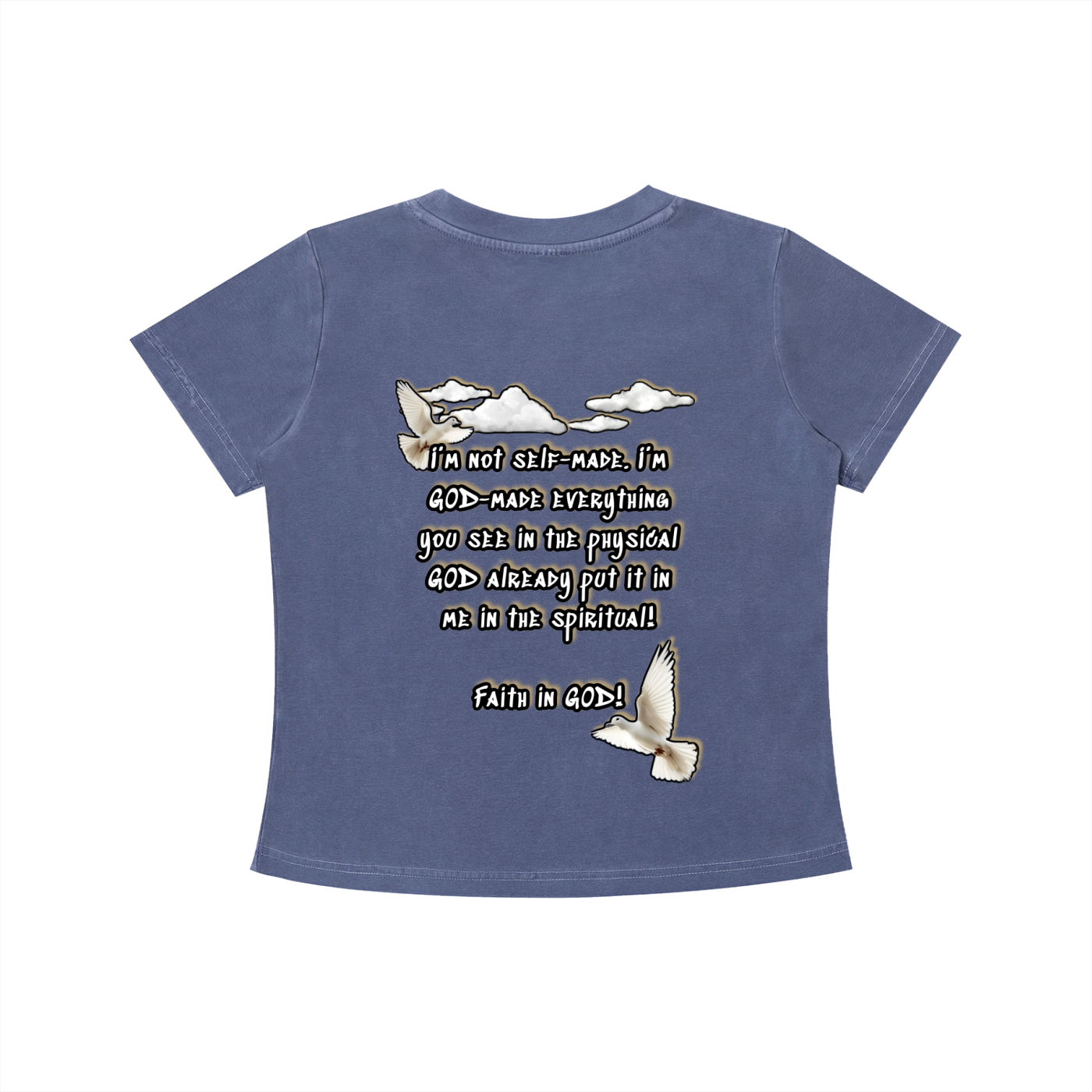 Women’s Faith in GOD Vintage Wash Slim Fit T-shirt