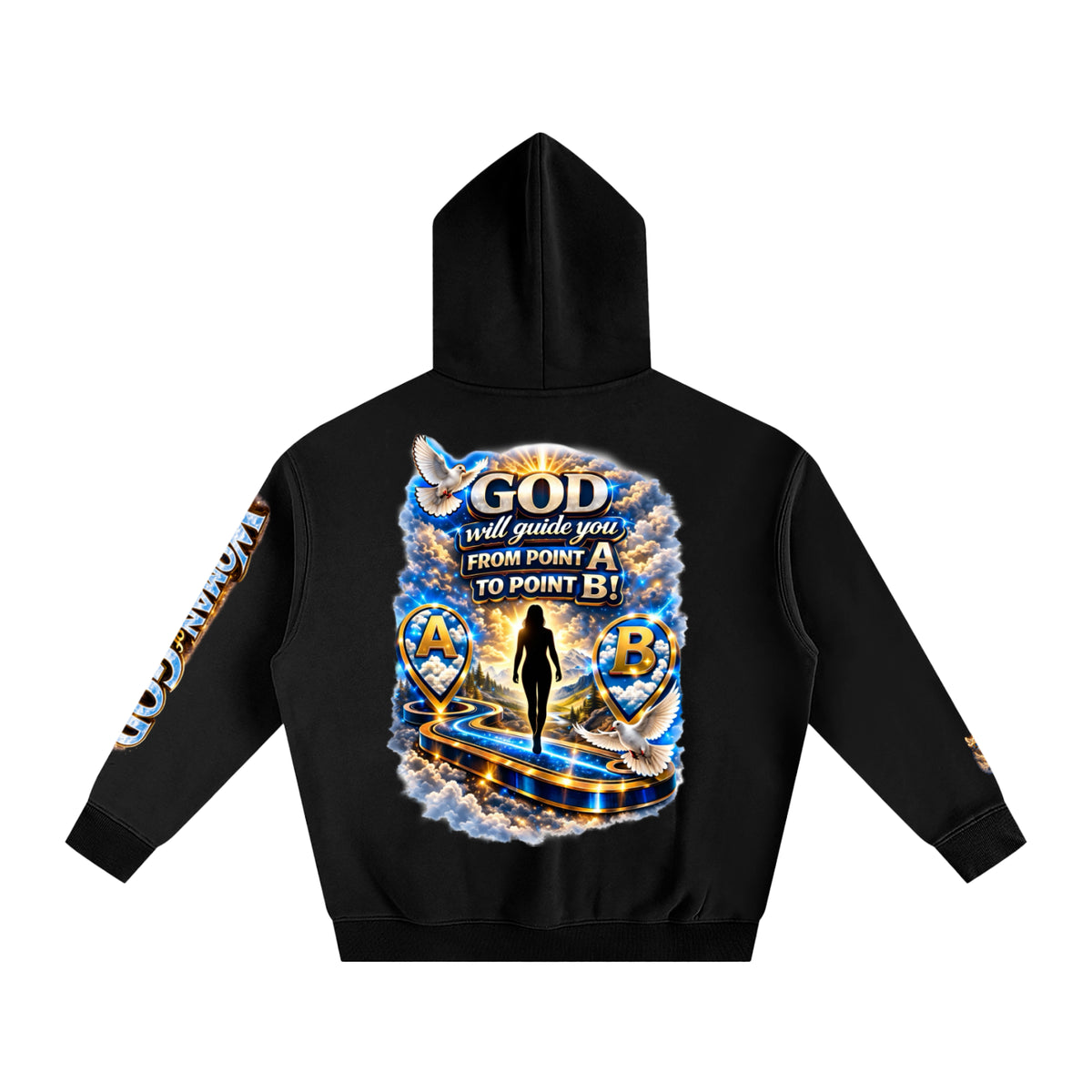 Woman of GOD Walk by Faith Oversize Fleeced Hoodie