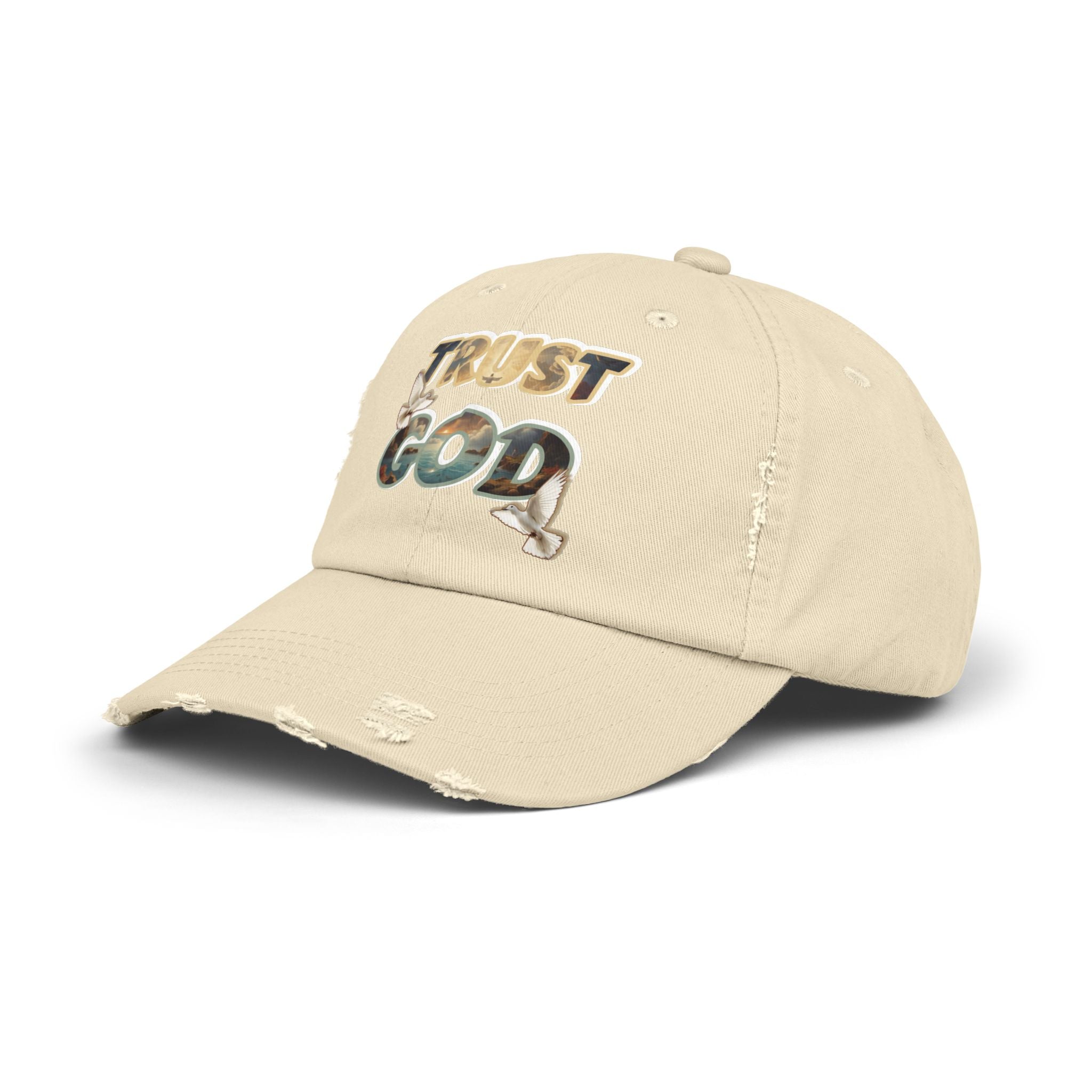 “TRUST GOD” Distressed Hat