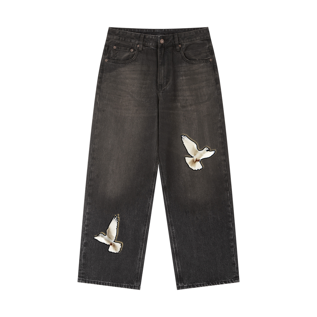 Faith in GOD Vintage Wash Denim Jeans