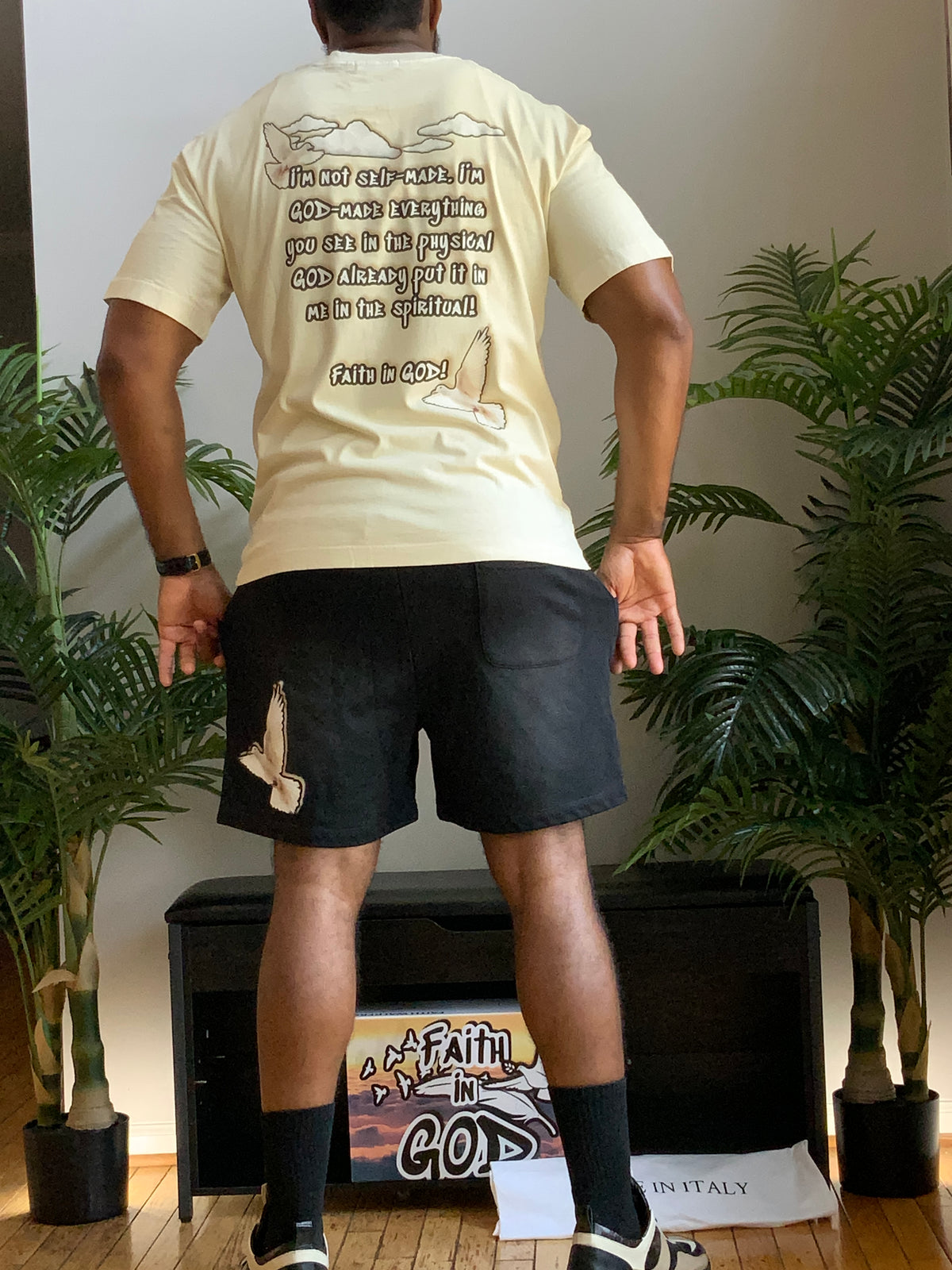 Faith in GOD Vintage Washed Oversized Tee