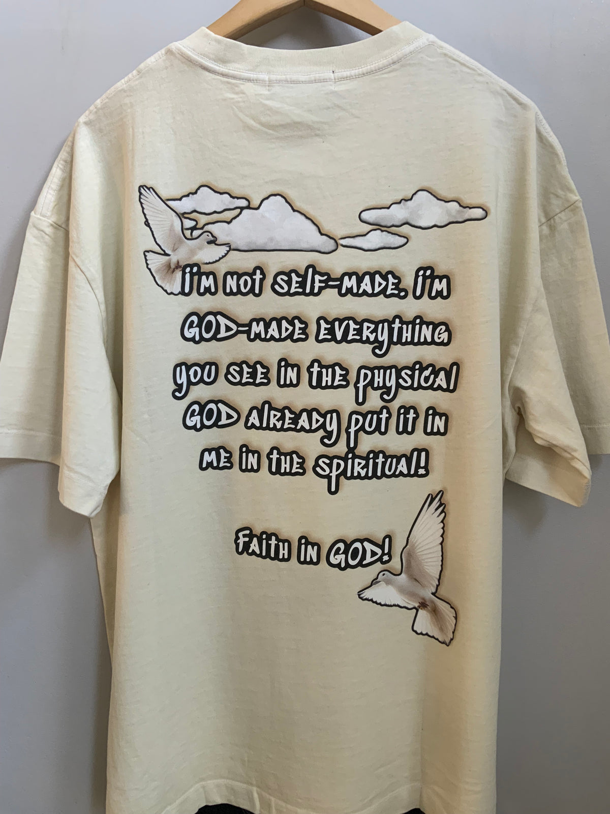 Faith in GOD Vintage Washed Oversized Tee