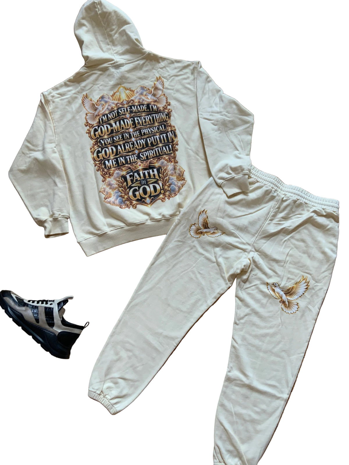 FAITH IN GOD Oversized Essential Hoodie