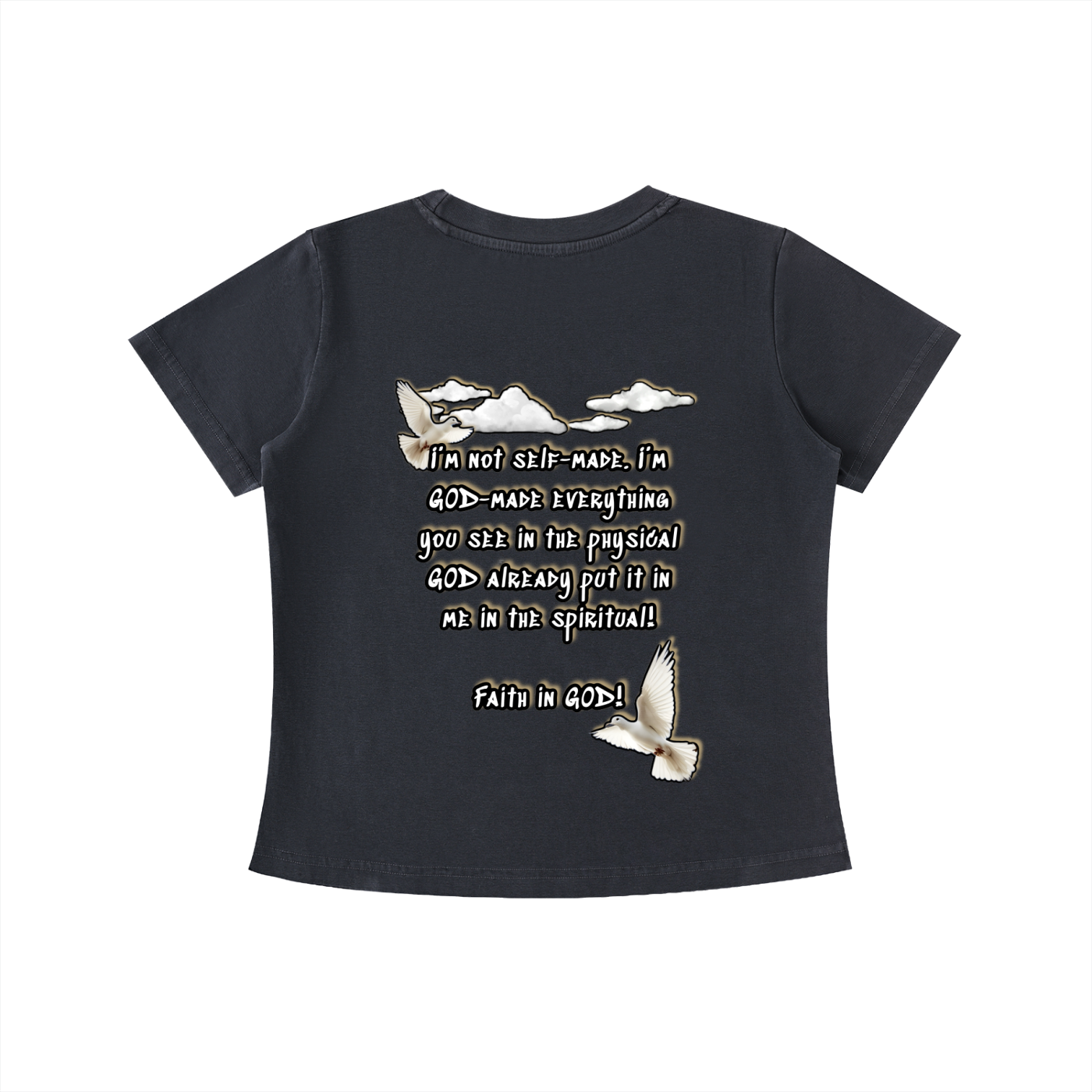 Women’s Faith in GOD Vintage Wash Slim Fit T-shirt