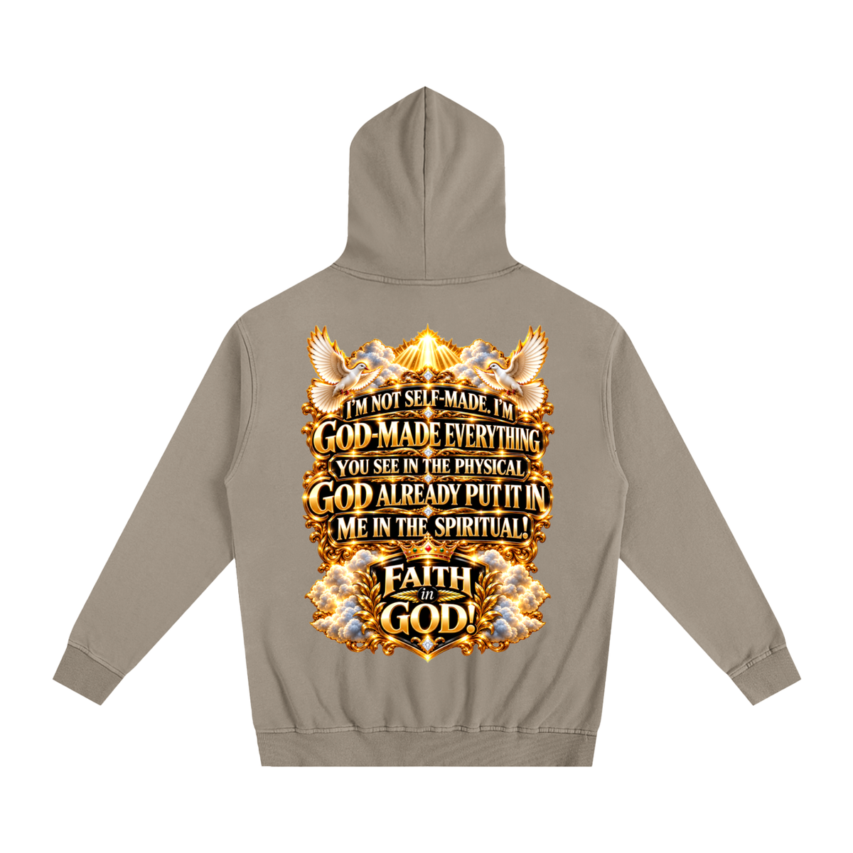 FAITH IN GOD Oversized Essential Hoodie