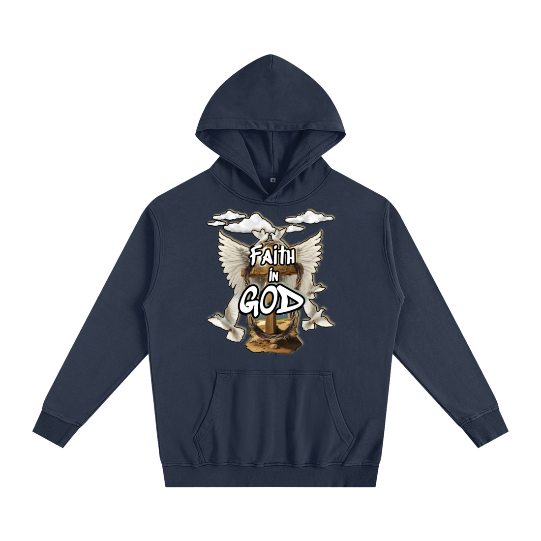 "Faith in GOD" Unisex Oversized Essential Hoodie