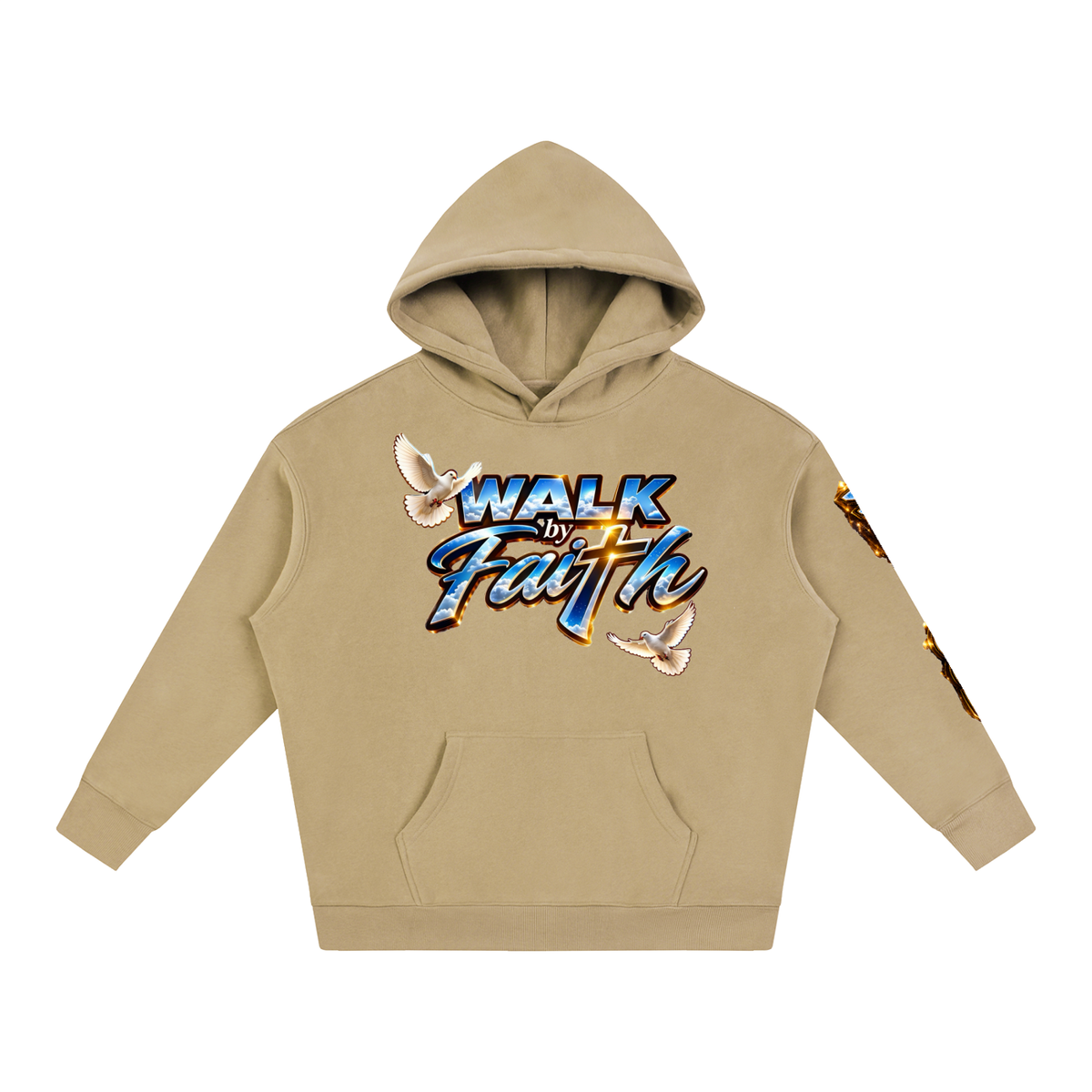 Woman of GOD Walk by Faith Oversize Fleeced Hoodie