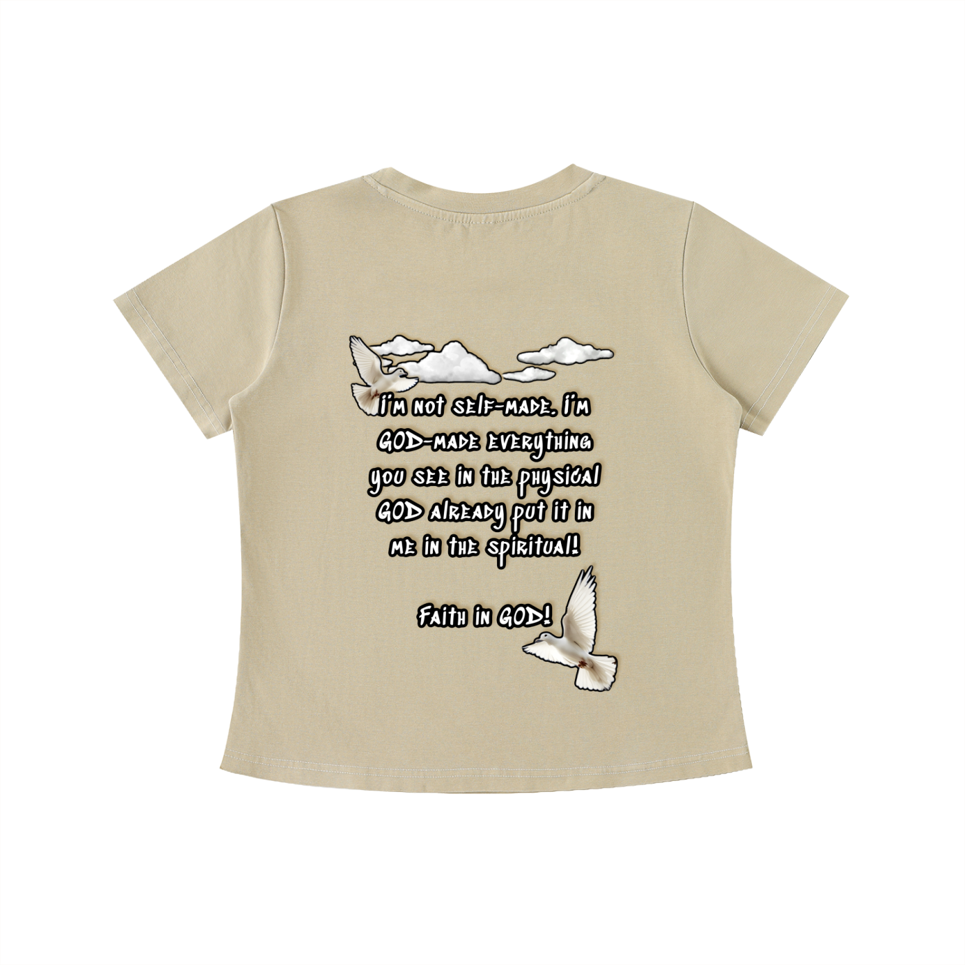 Women’s Faith in GOD Vintage Wash Slim Fit T-shirt