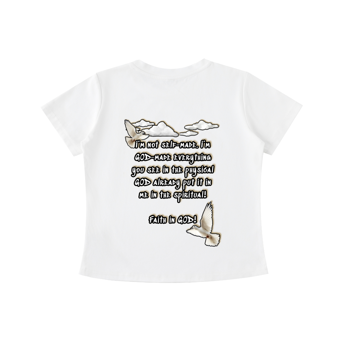 Women’s Faith in GOD Vintage Wash Slim Fit T-shirt