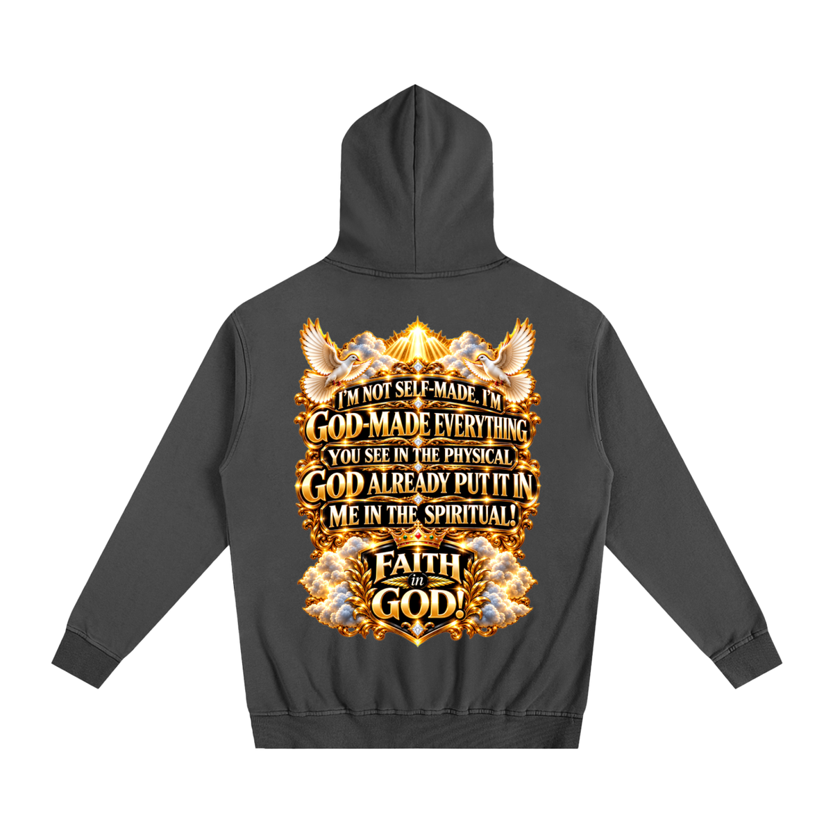 FAITH IN GOD Oversized Essential Hoodie