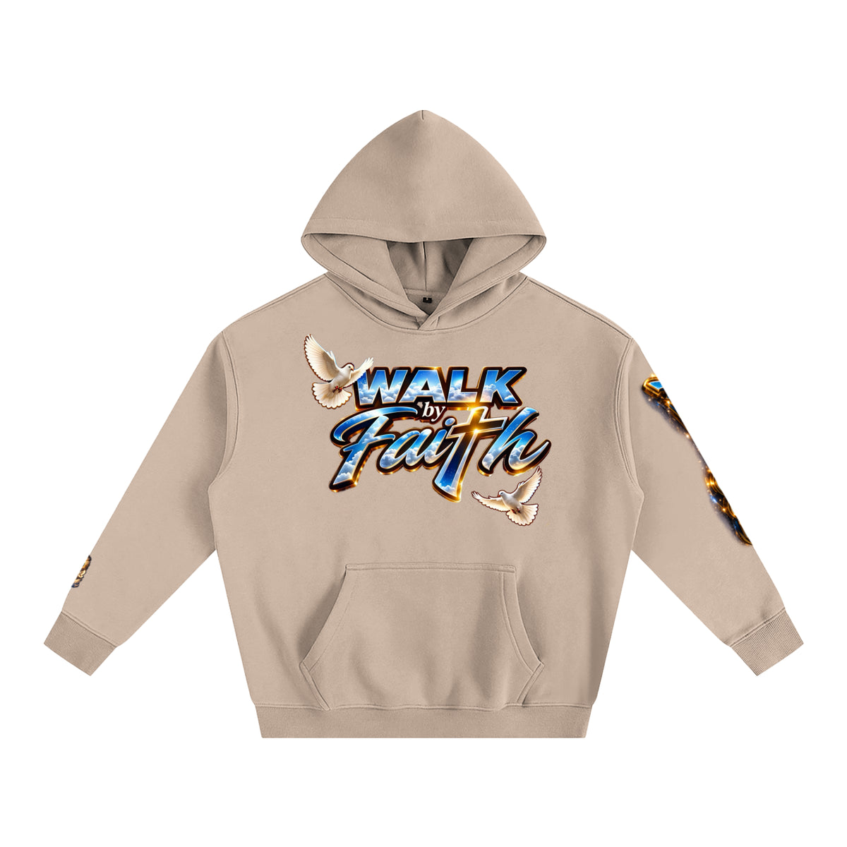 Man of GOD Walk by Faith Oversize Fleeced Hoodie