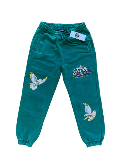 “JESUS IS KING” Fleeced Jogger Sweatpants