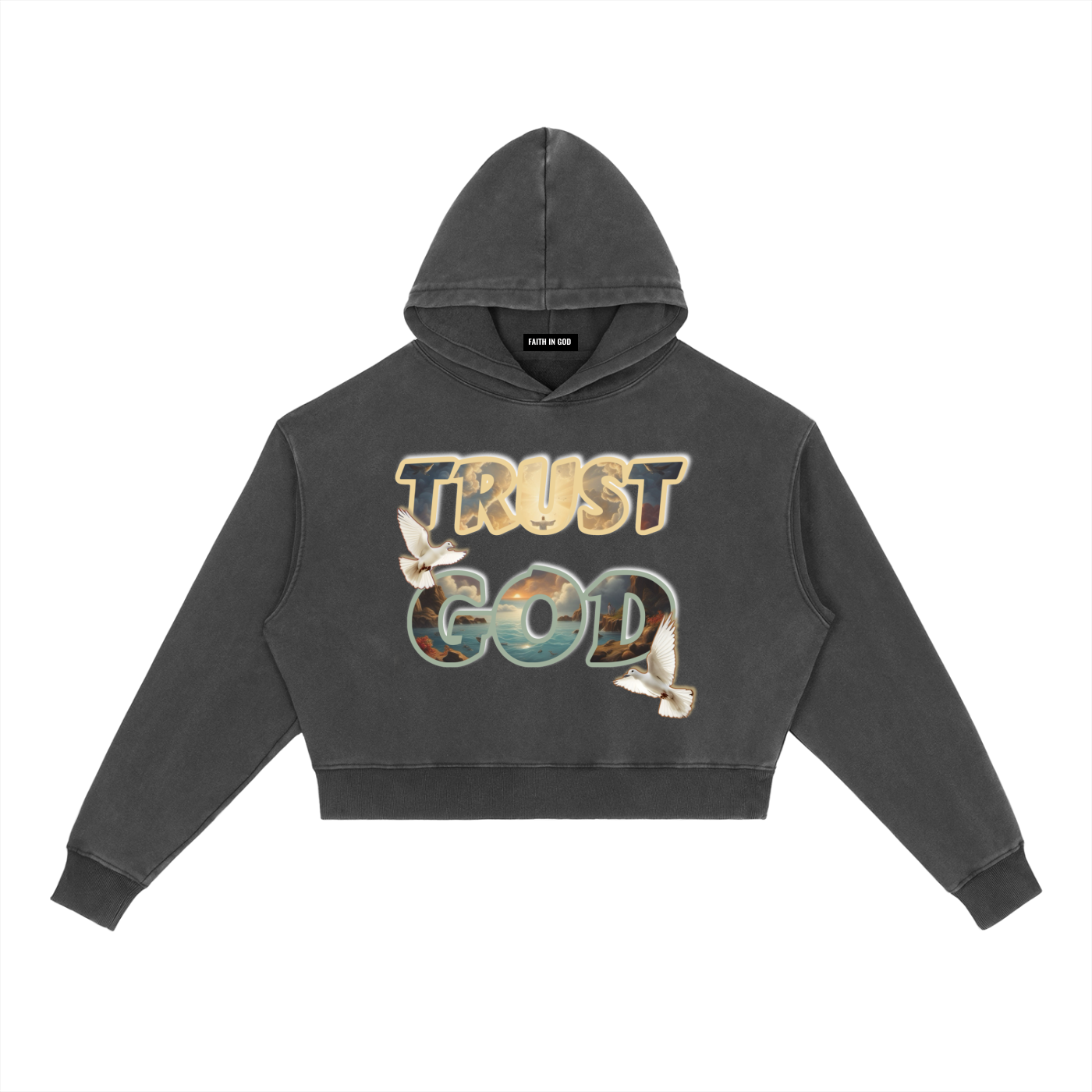 Trust GOD Vintage Washed Women’s Hoodie