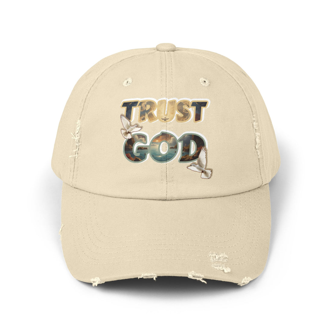 “TRUST GOD” Distressed Hat