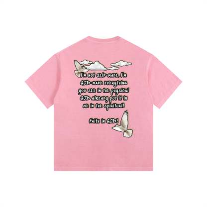 Faith in GOD Vintage Washed Oversized Tee