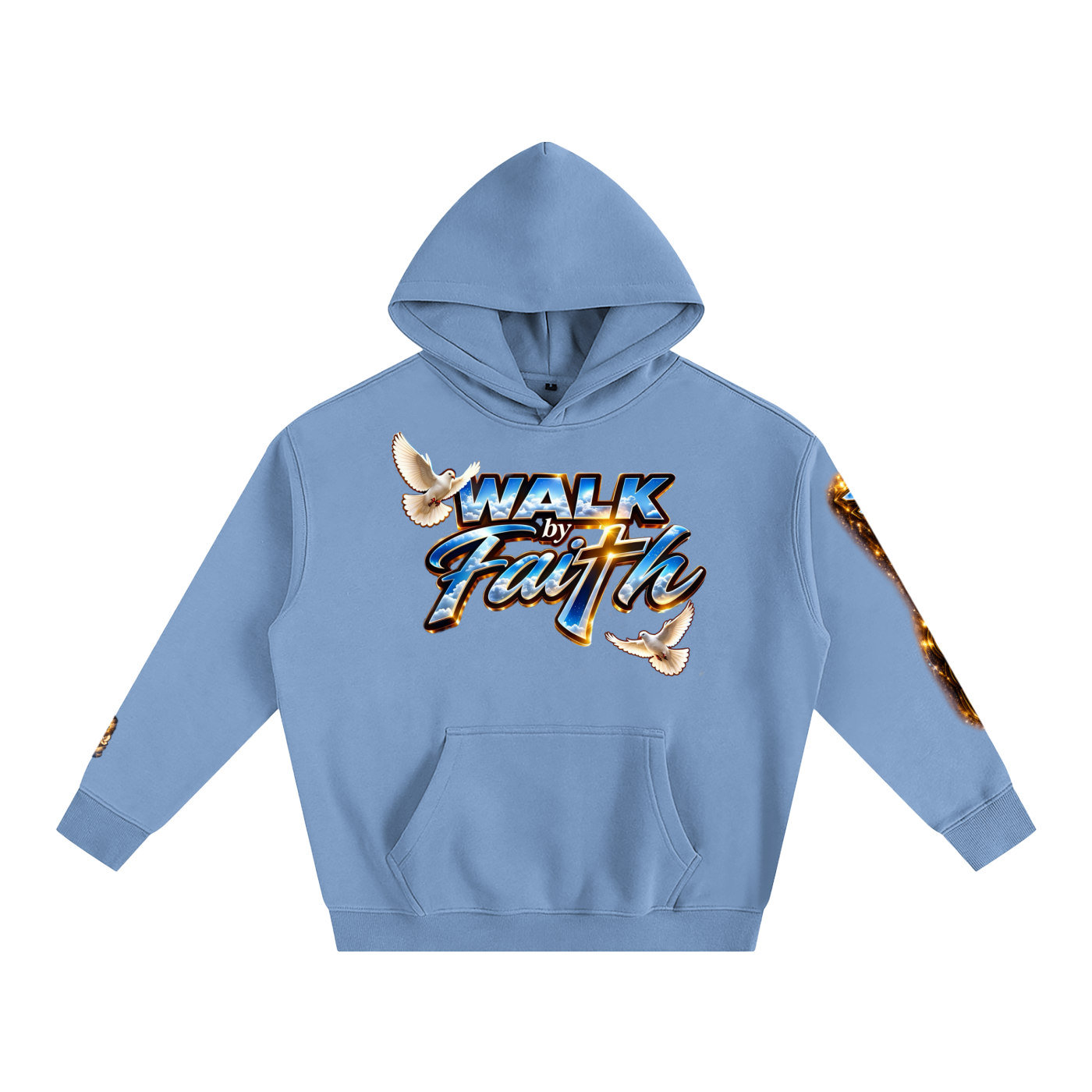 Woman of GOD Walk by Faith Oversize Fleeced Hoodie