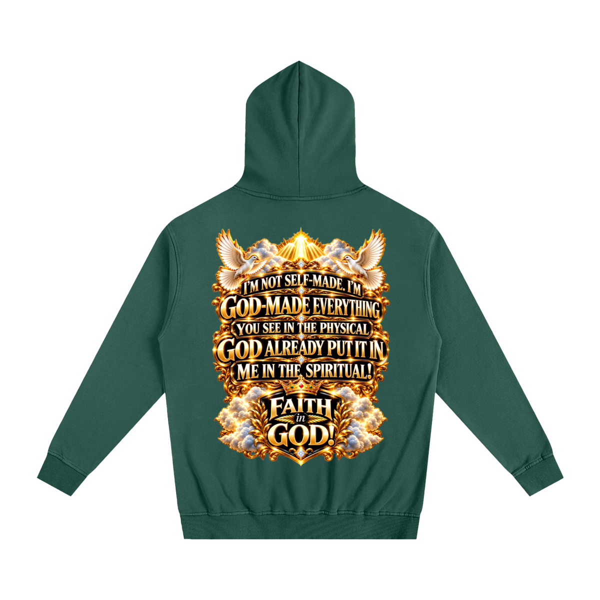 FAITH IN GOD Oversized Essential Hoodie