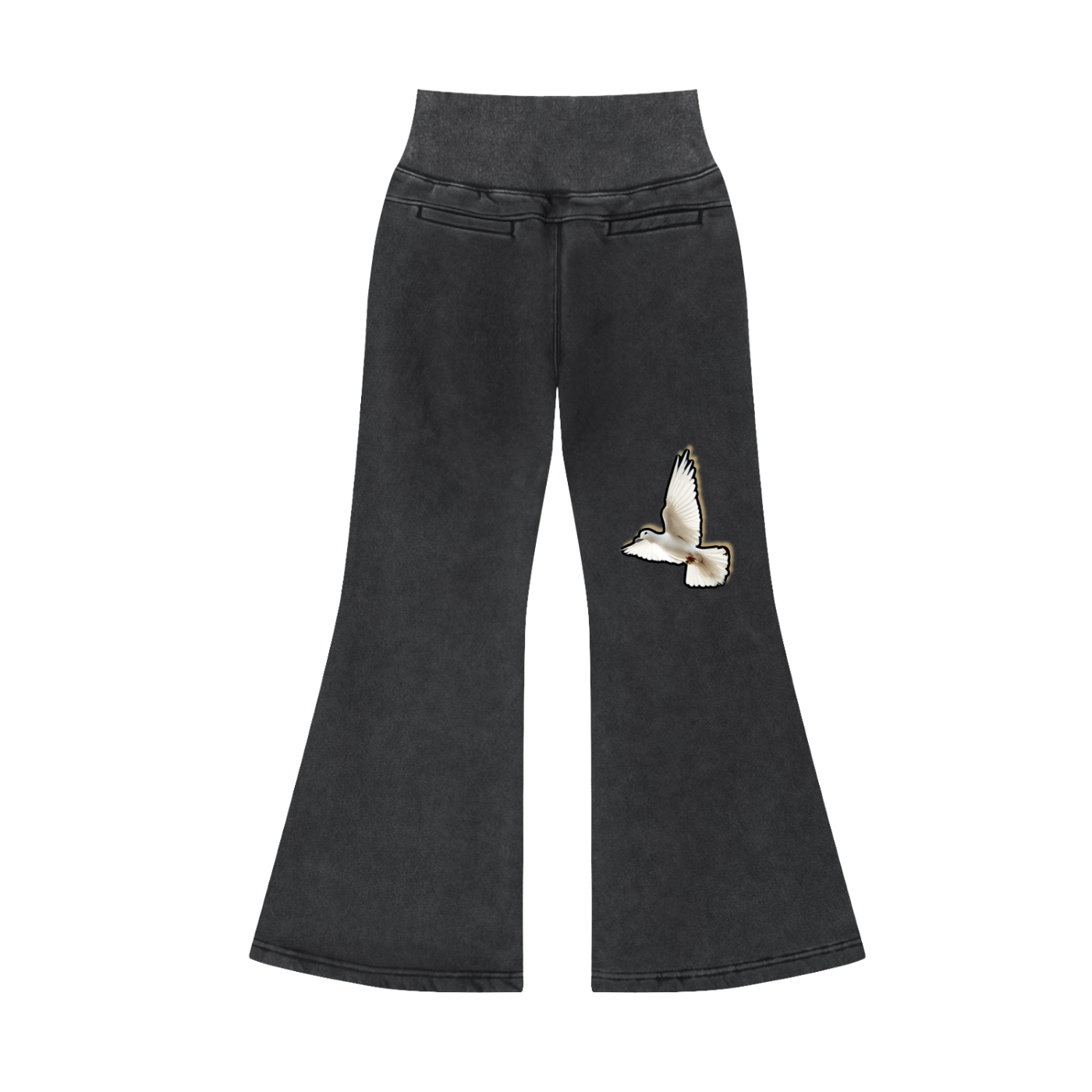 Faith in GOD Women’s Vintage Washed Flared Fleece Pants