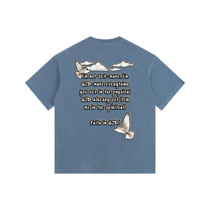 Faith in GOD Vintage Washed Oversized Tee