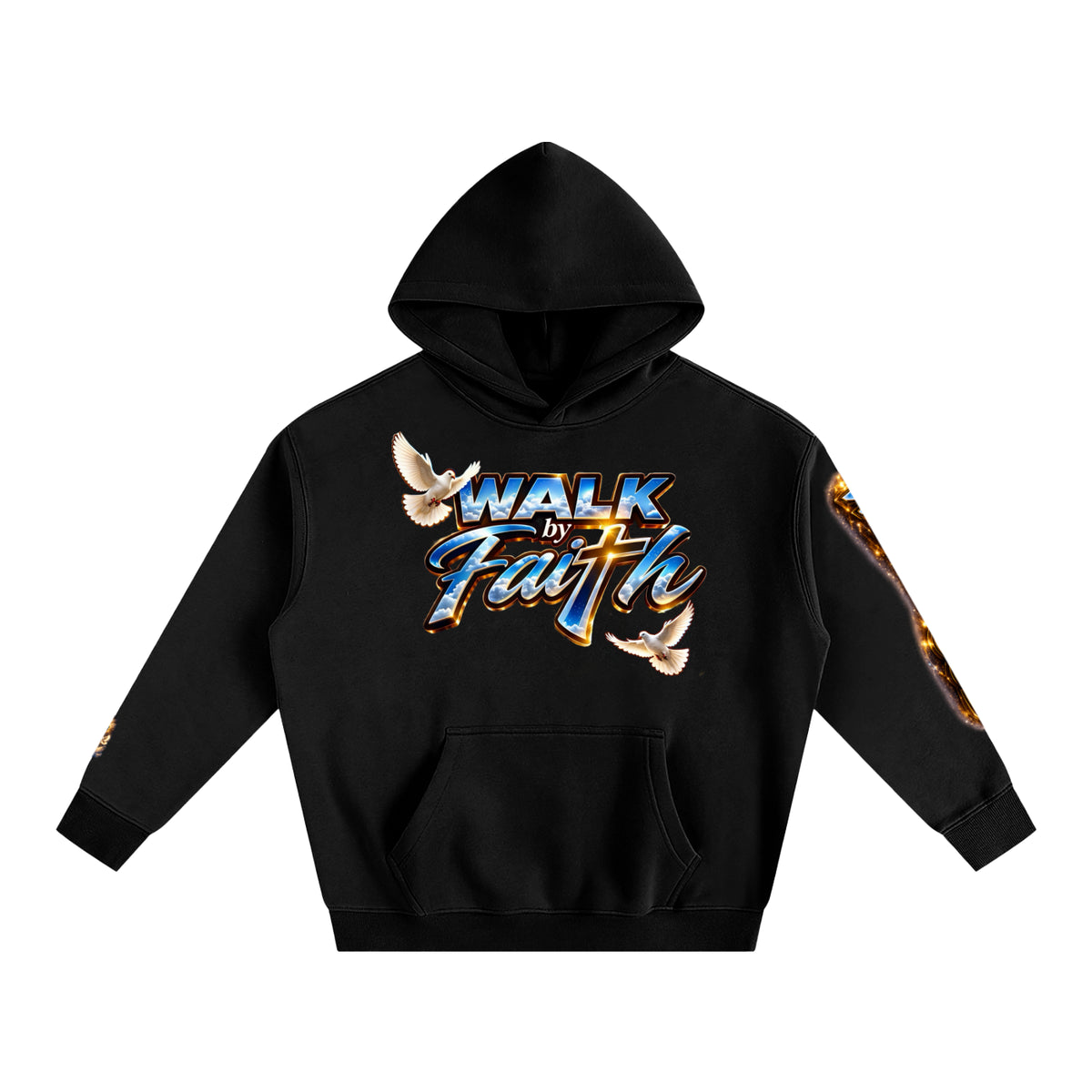 Woman of GOD Walk by Faith Oversize Fleeced Hoodie
