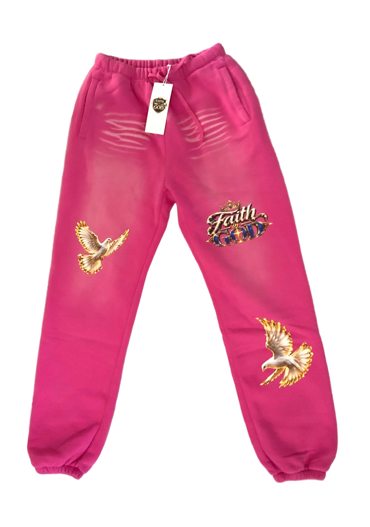“JESUS IS KING” Sunfade Fleeced Sweatpants