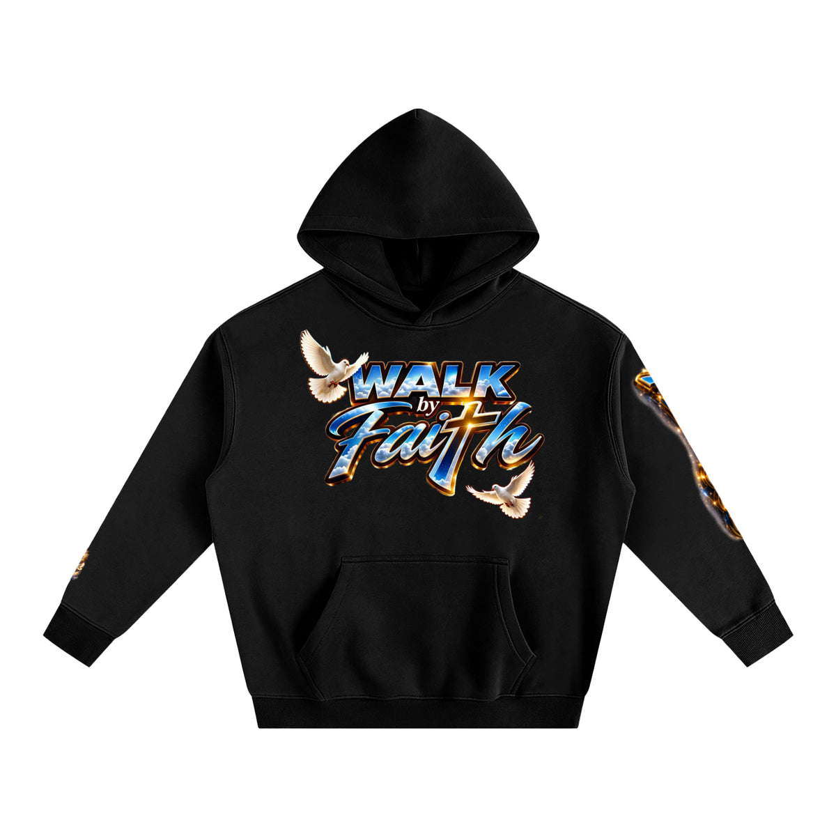 Man of GOD Walk by Faith Oversize Fleeced Hoodie