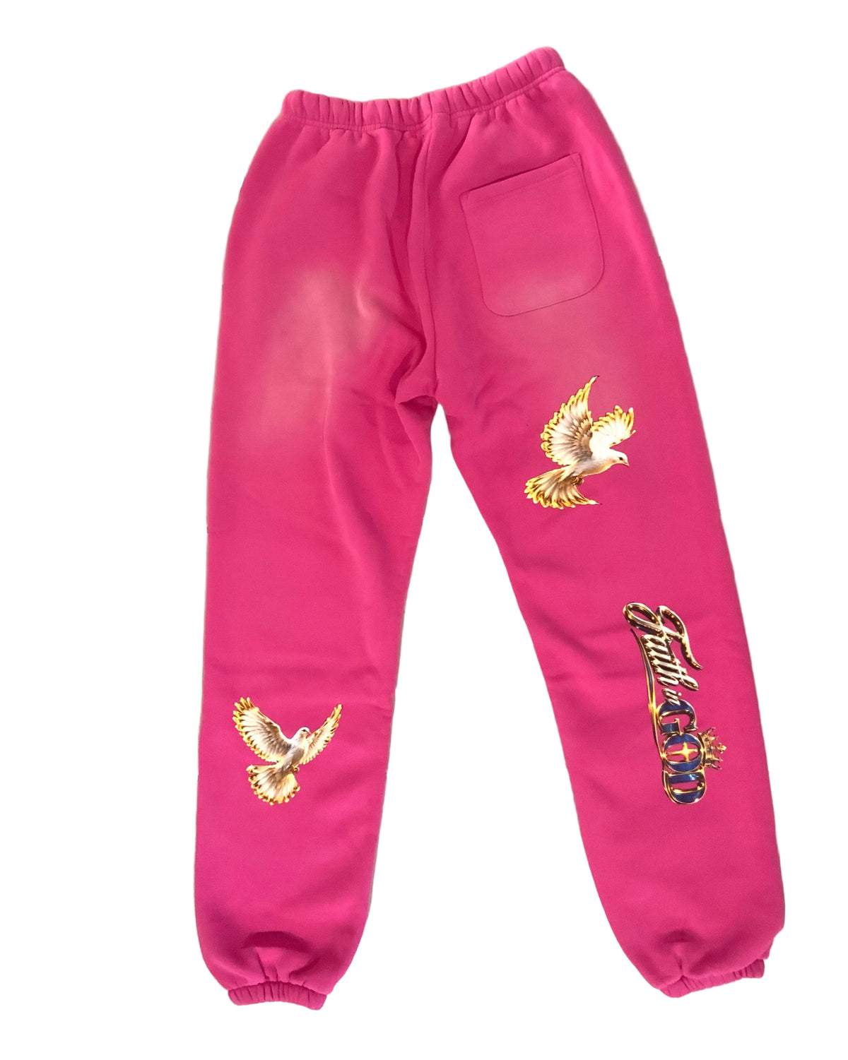 “JESUS IS KING” Sunfade Fleeced Sweatpants