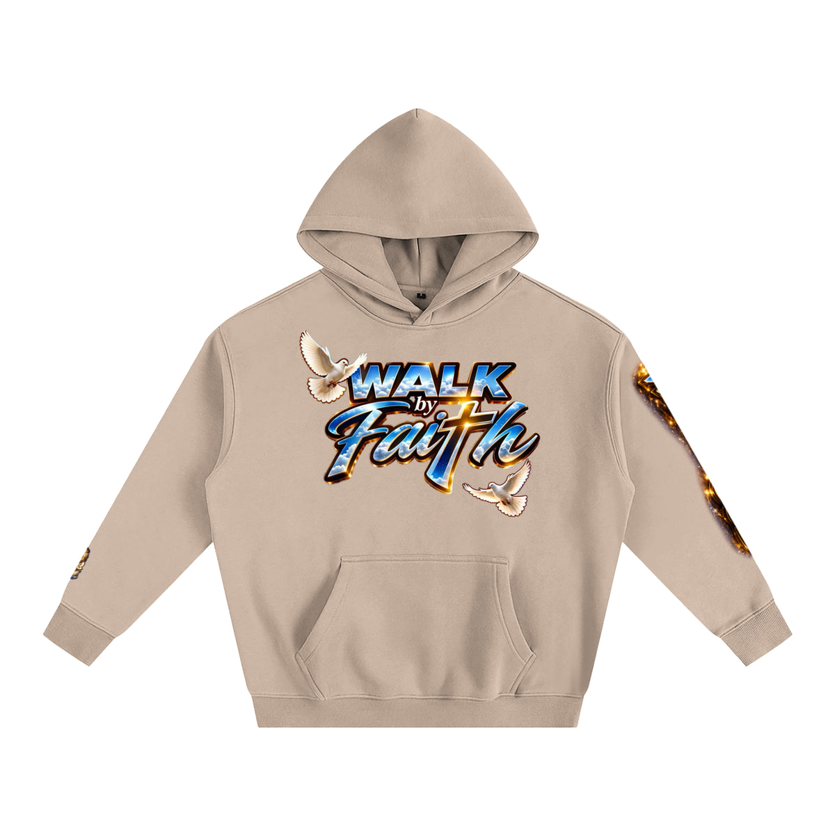 Woman of GOD Walk by Faith Oversize Fleeced Hoodie
