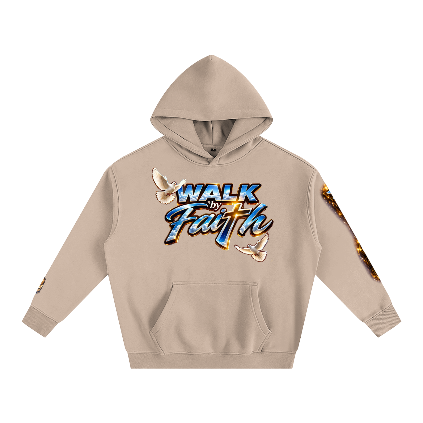 Woman of GOD Walk by Faith Oversize Fleeced Hoodie