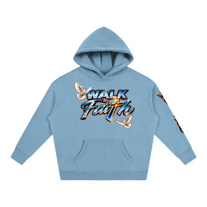 Man of GOD Walk by Faith Oversize Fleeced Hoodie