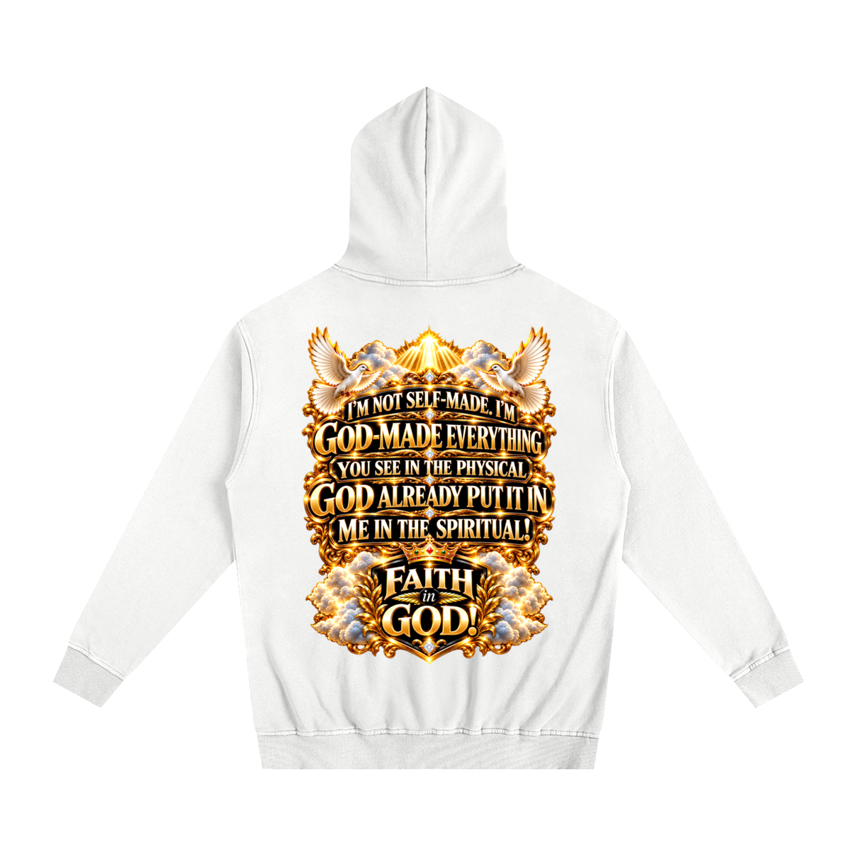 FAITH IN GOD Oversized Essential Hoodie