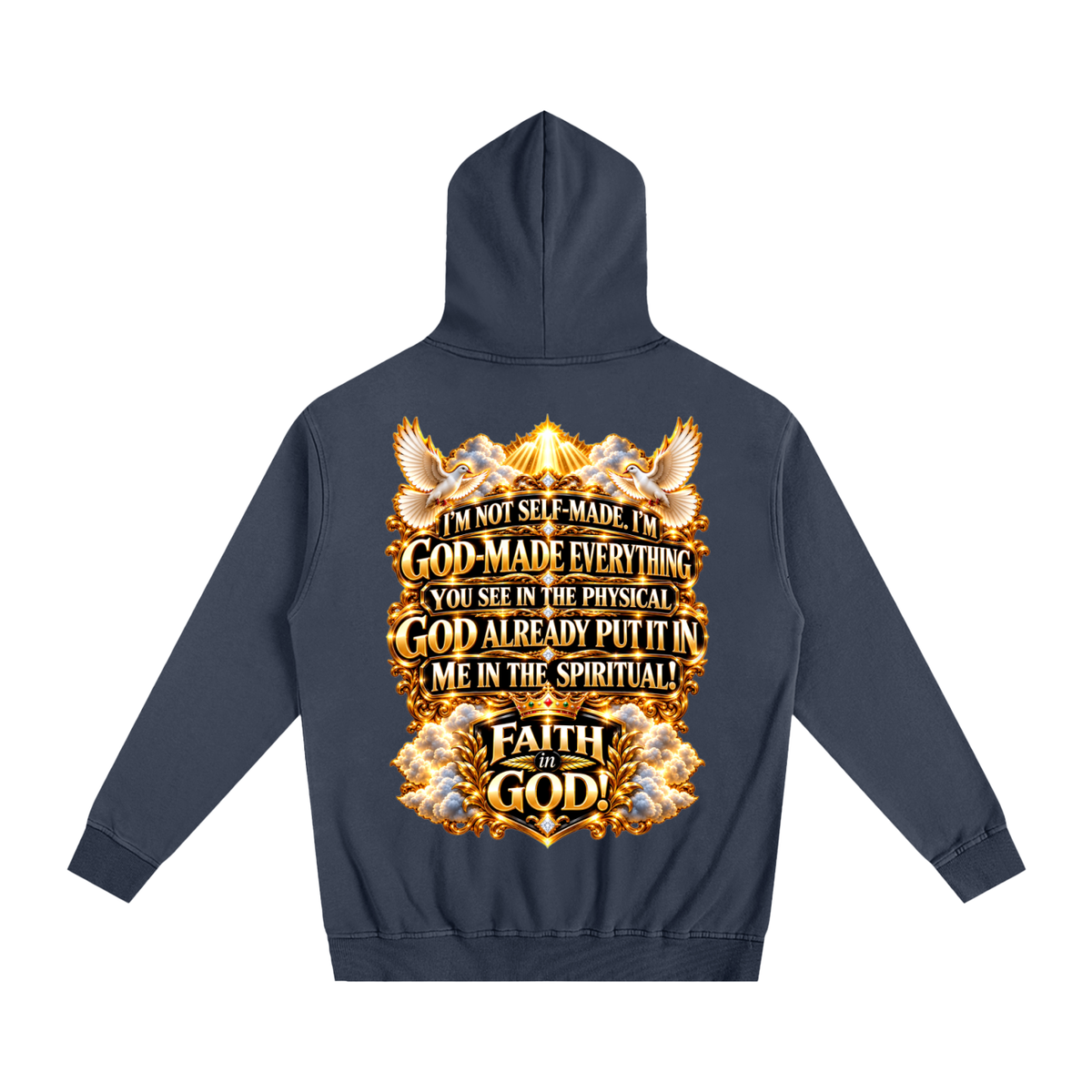FAITH IN GOD Oversized Essential Hoodie