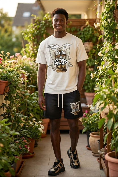 Faith in GOD Vintage Washed Oversized Tee