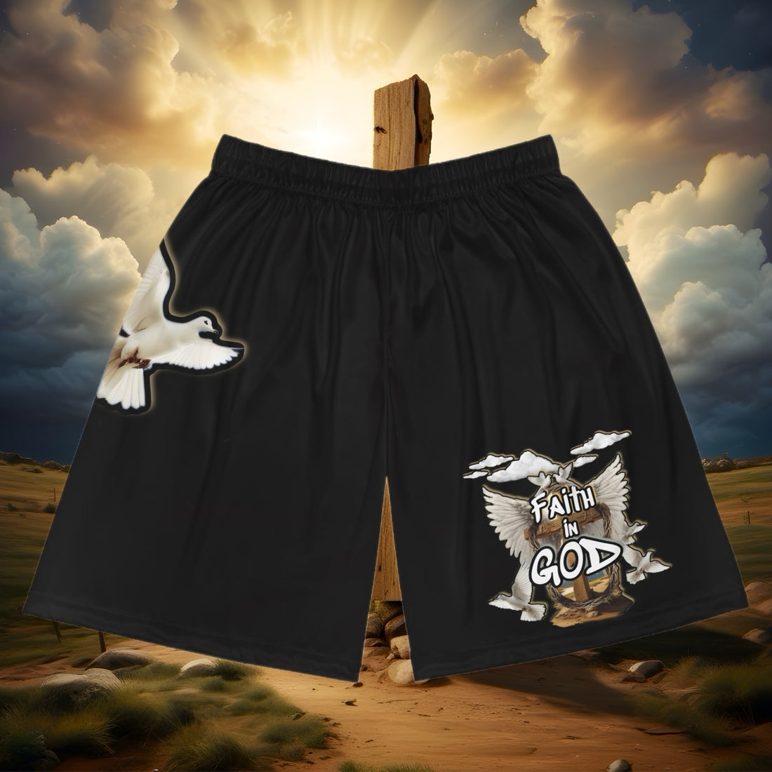 Faith in God Mesh Shorts