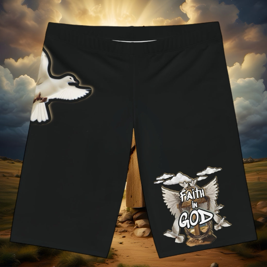 Faith in GOD Bike Shorts
