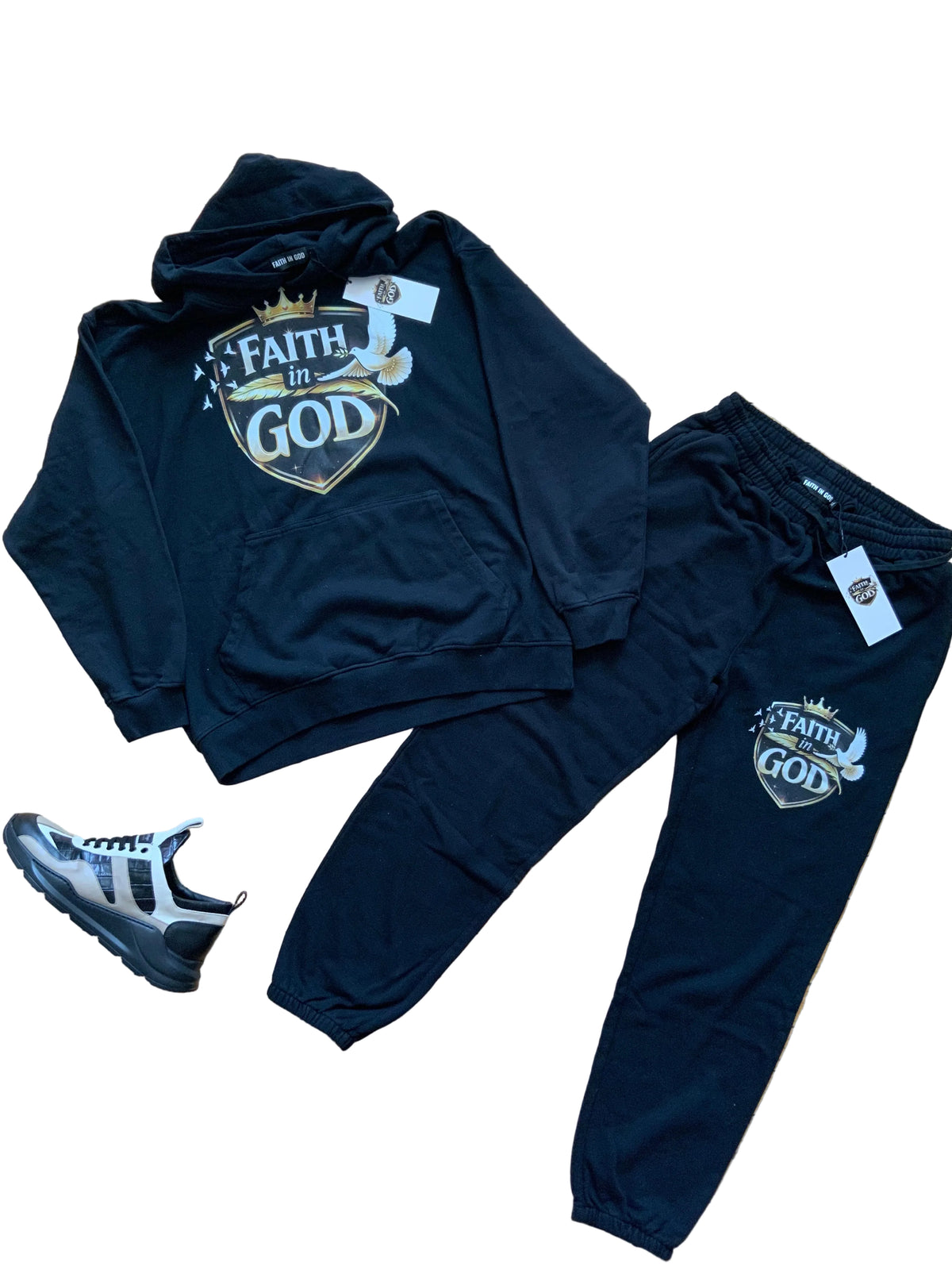 FAITH IN GOD Oversized Essential Hoodie