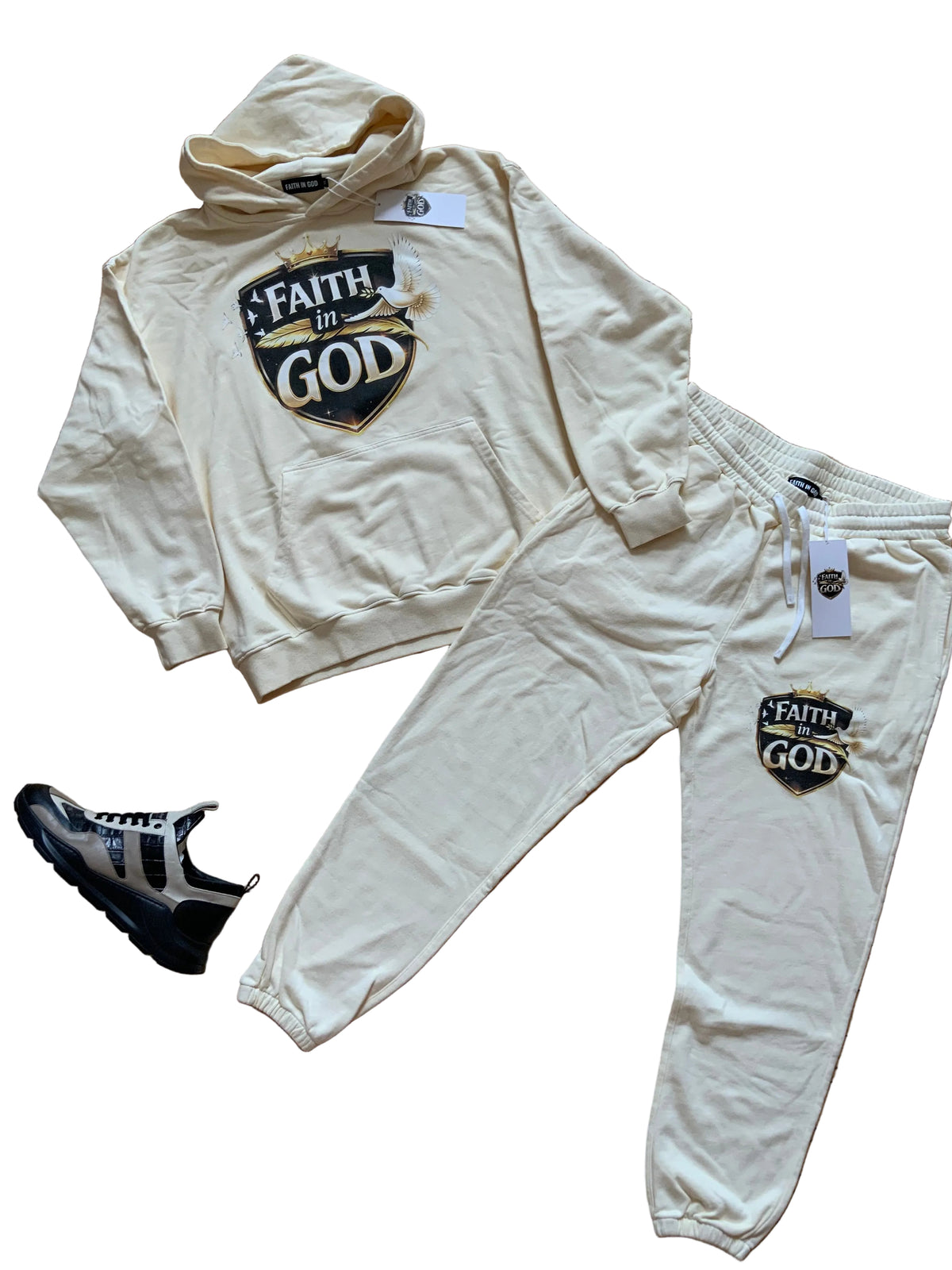 FAITH IN GOD Oversized Essential Hoodie