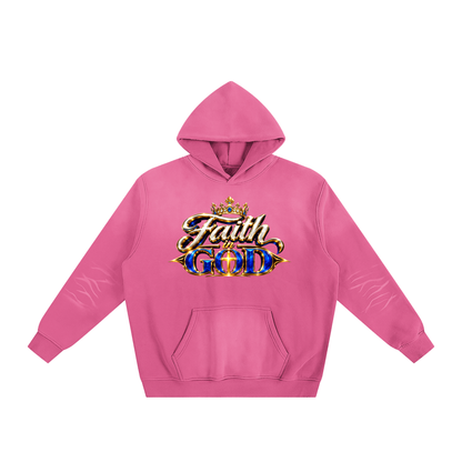 “JESUS IS KING” Sunfade Fleeced Hoodie